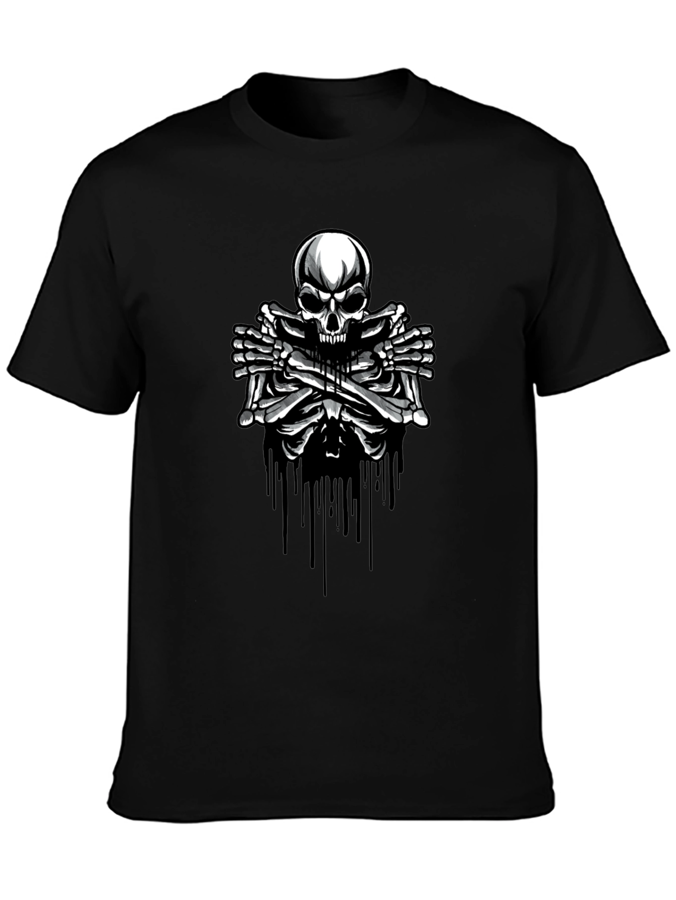 Skull & Bones Graphic T-Shirt - Edgy Style