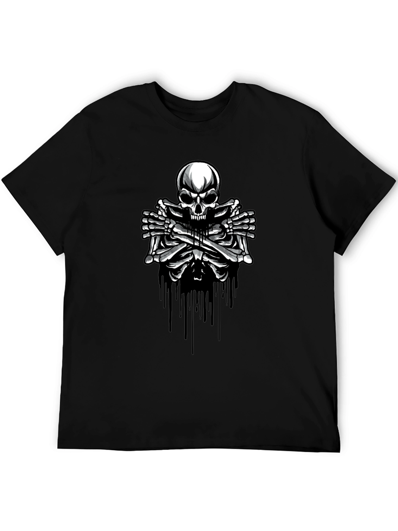 Skull & Bones Graphic T-Shirt - Edgy Style