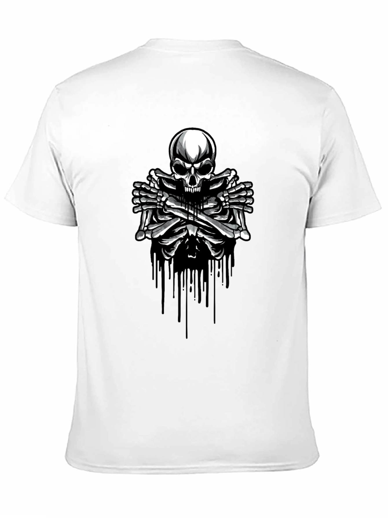 Skull & Bones Graphic T-Shirt - Edgy Style