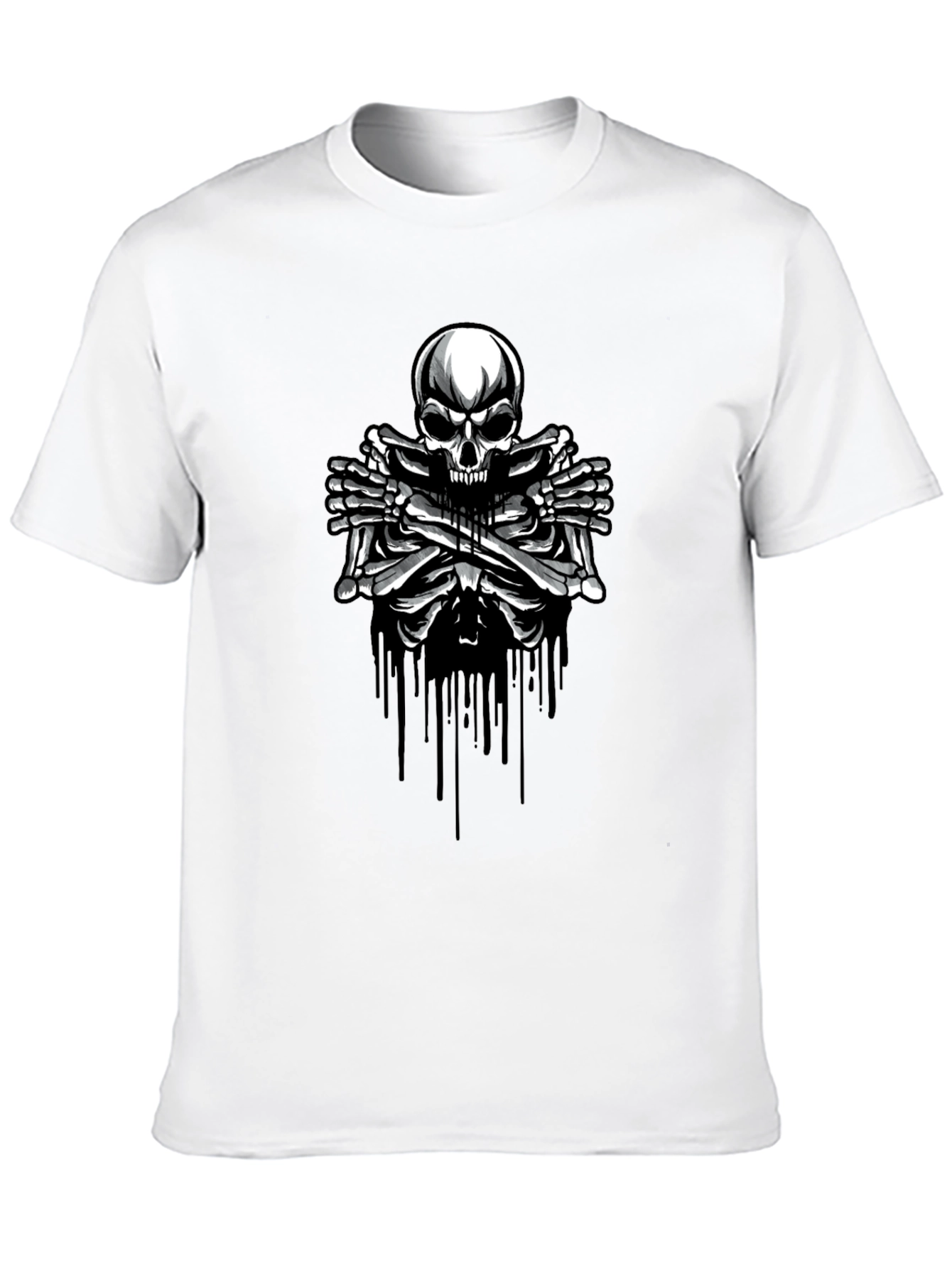 Skull & Bones Graphic T-Shirt - Edgy Style