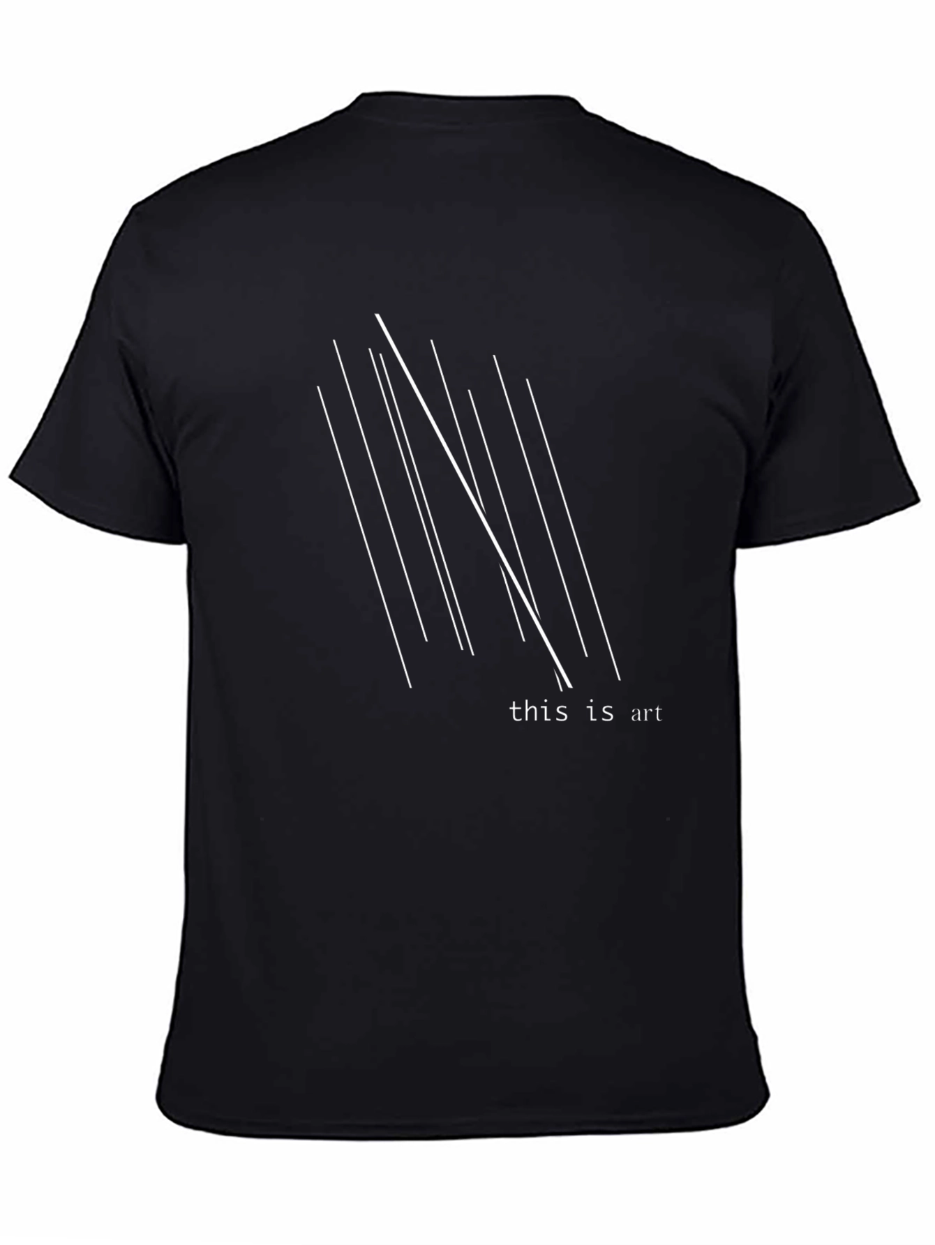 Minimalist Art T-Shirt - Black Graphic Tee