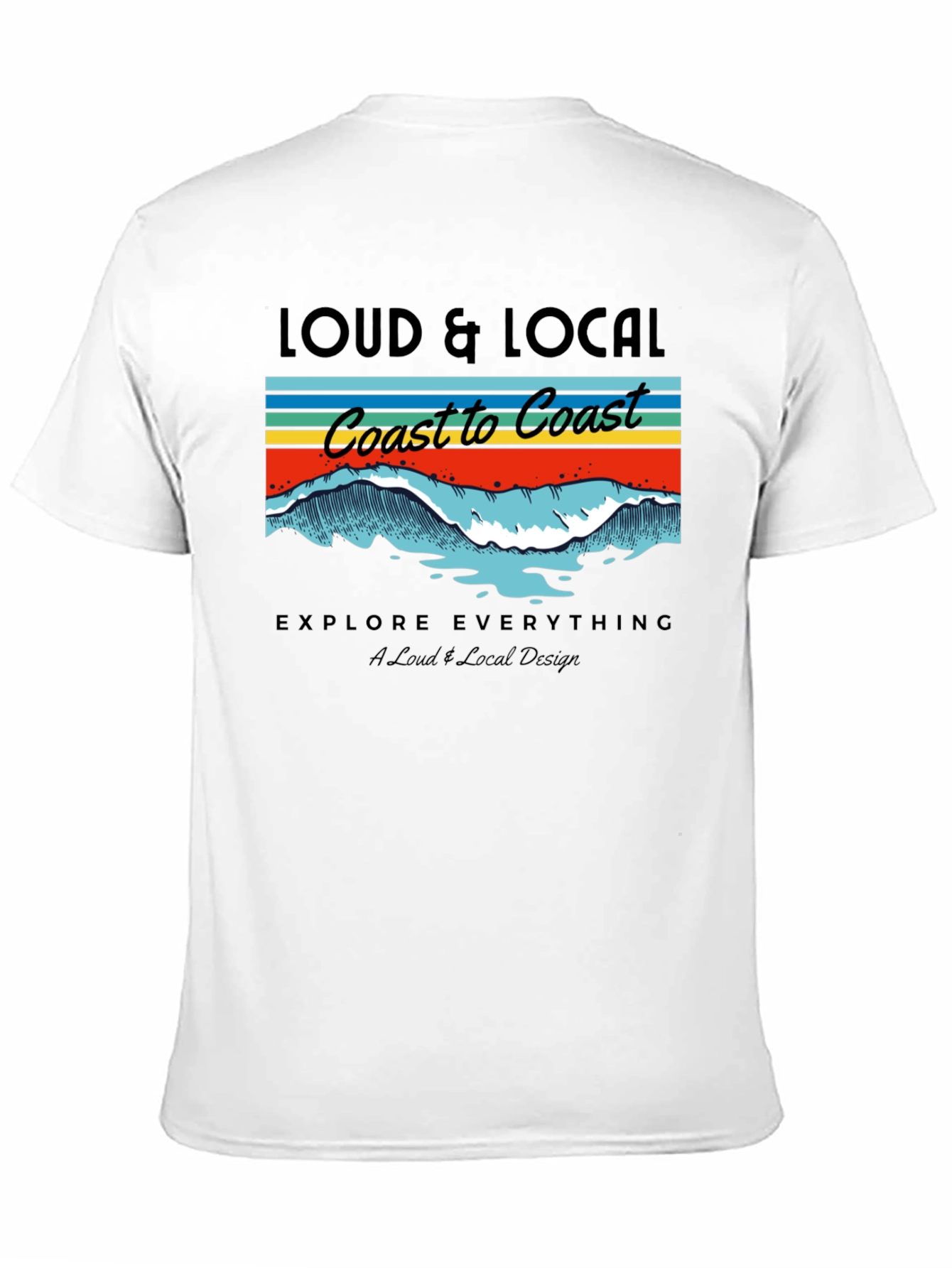 Loud & Local Coast to Coast Graphic T-Shirt