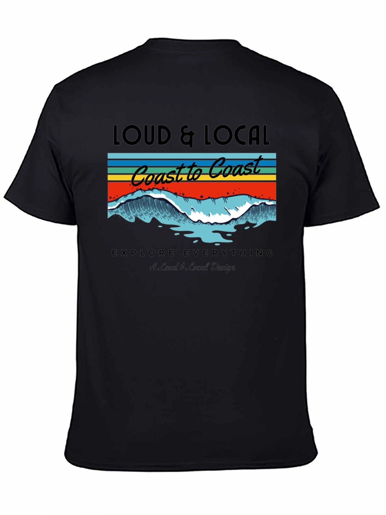Loud & Local Coast to Coast Graphic T-Shirt