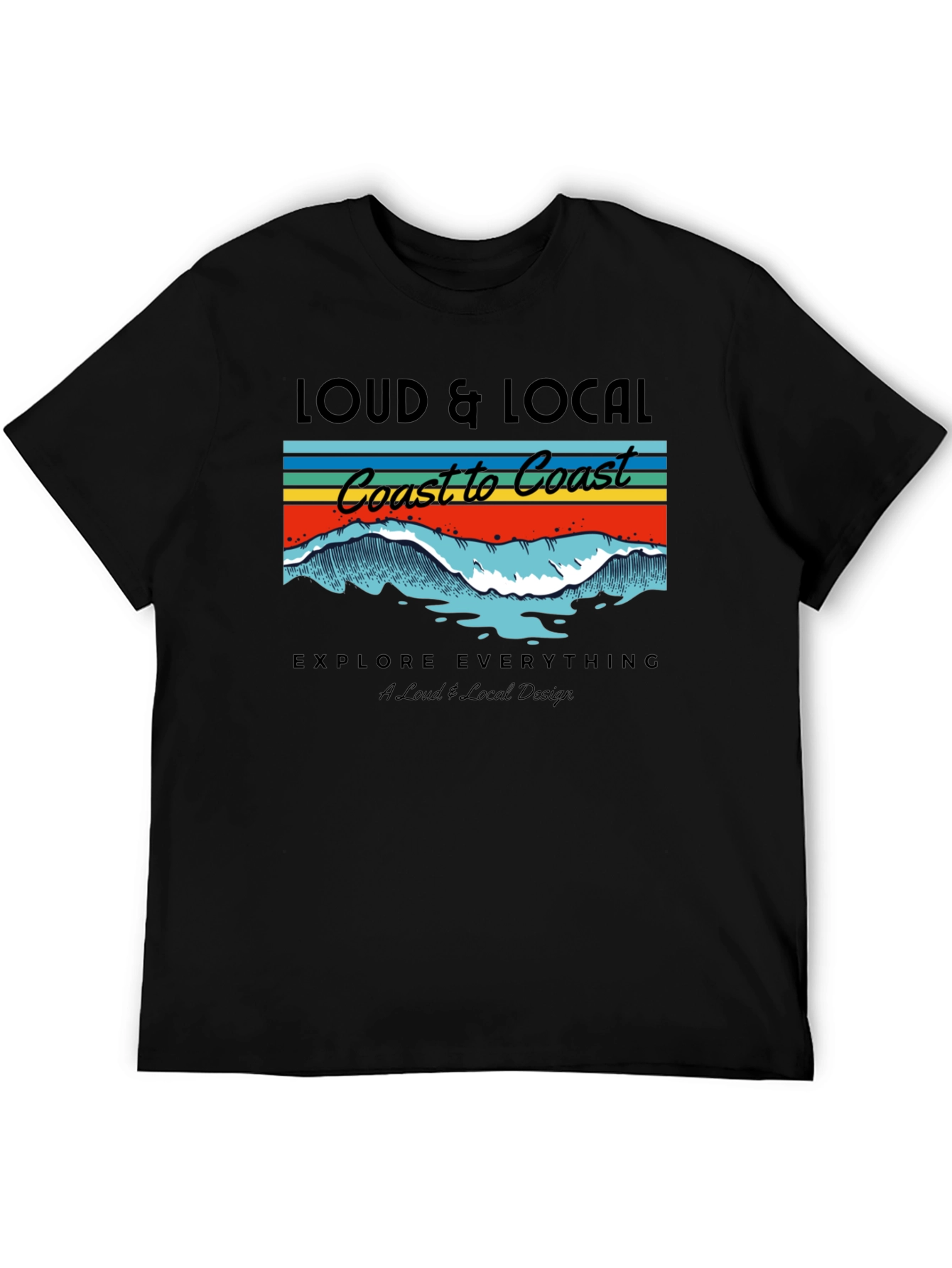 Loud & Local Coast to Coast Graphic T-Shirt