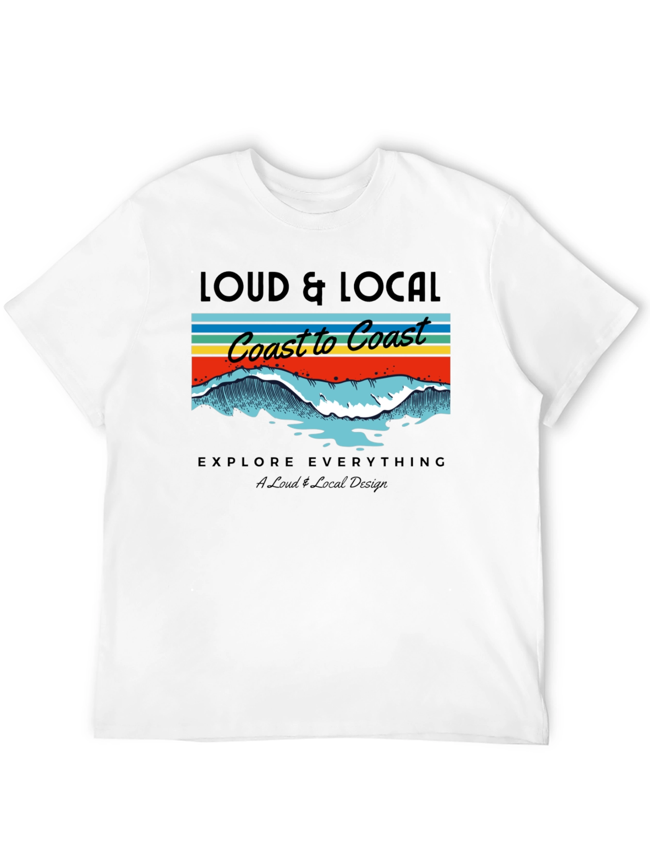 Loud & Local Coast to Coast Graphic T-Shirt