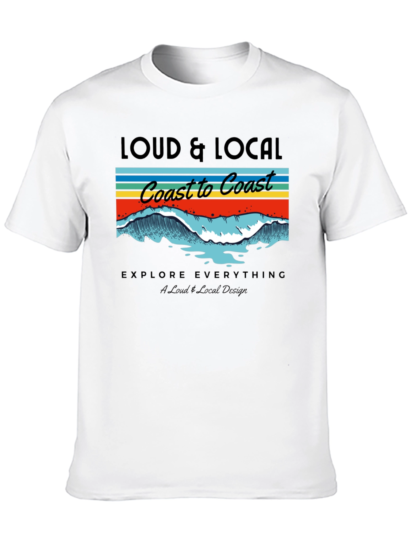 Loud & Local Coast to Coast Graphic T-Shirt