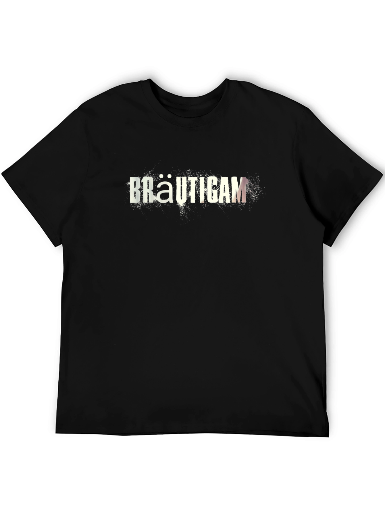 Bräutigam Mens Black Graphic T-Shirt