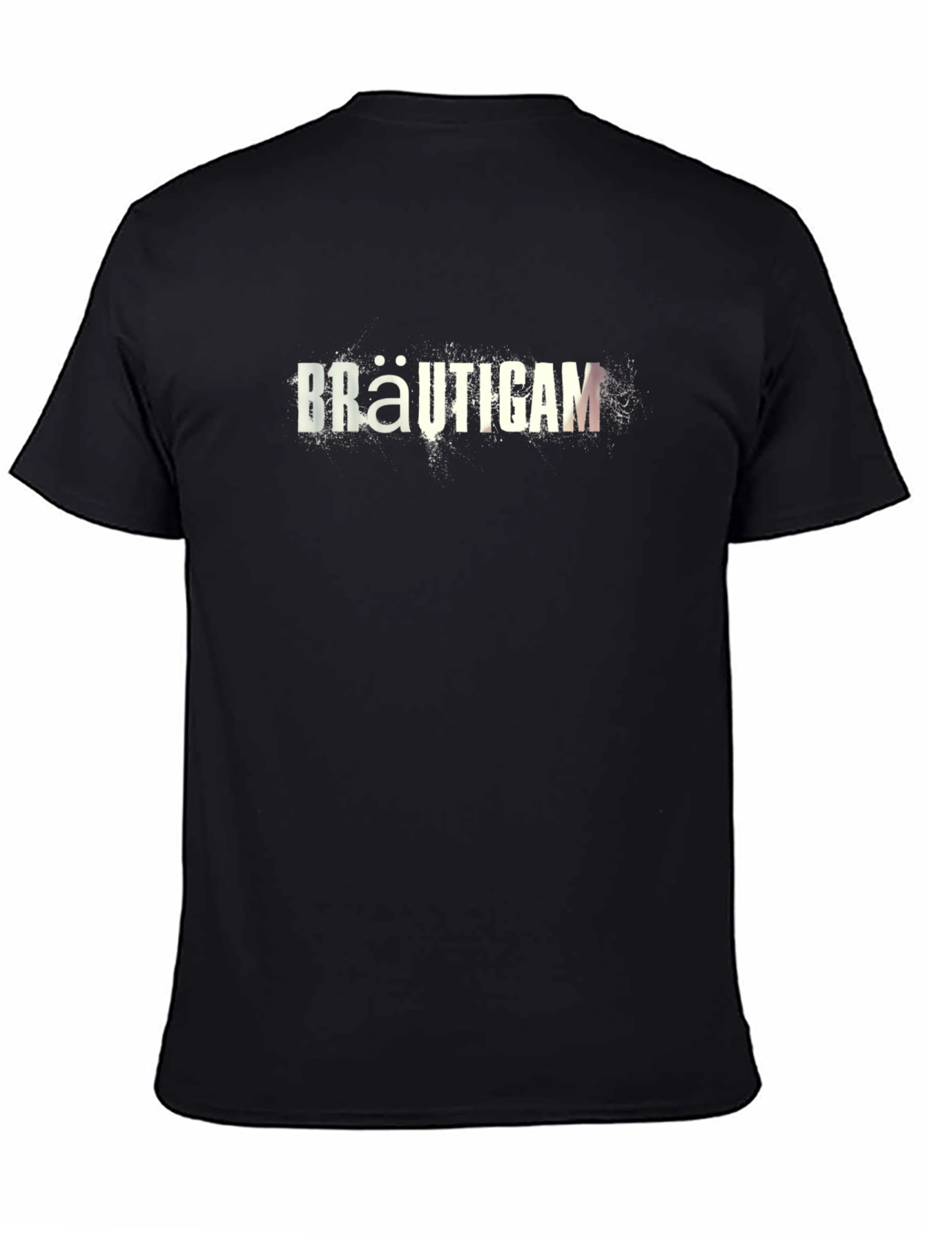 Bräutigam Mens Black Graphic T-Shirt