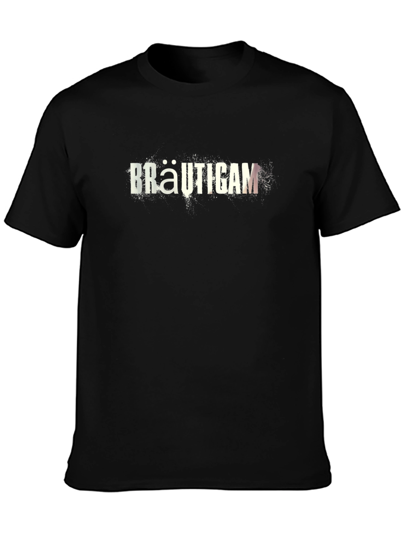 Bräutigam Mens Black Graphic T-Shirt