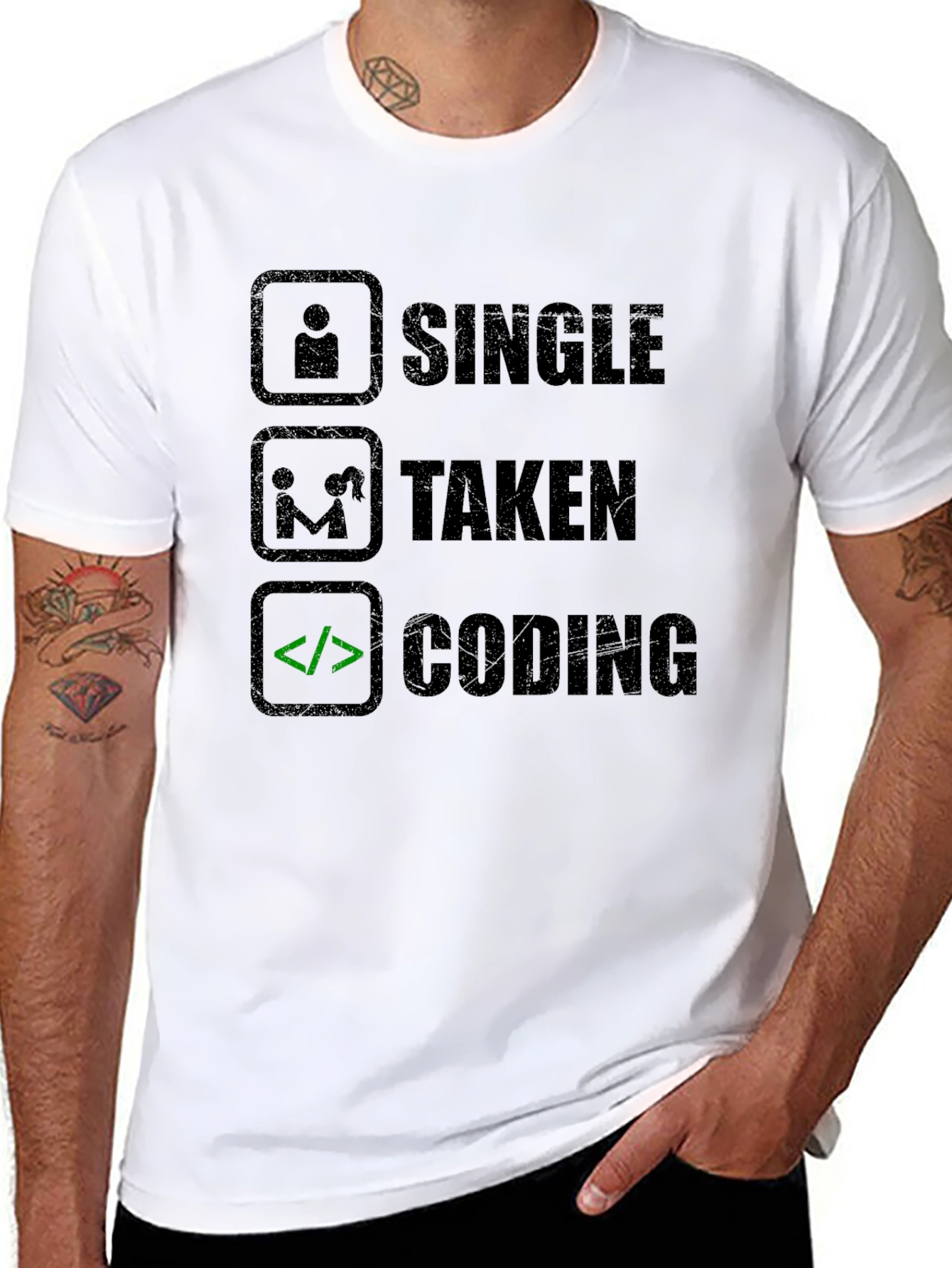 Coding Relationship Status T-Shirt - Programmer Humor