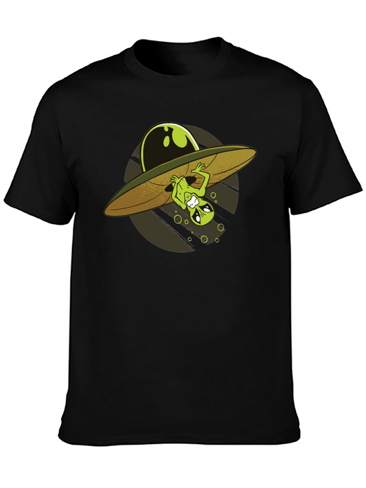 Alien Abduction T-Shirt - Novelty UFO Design