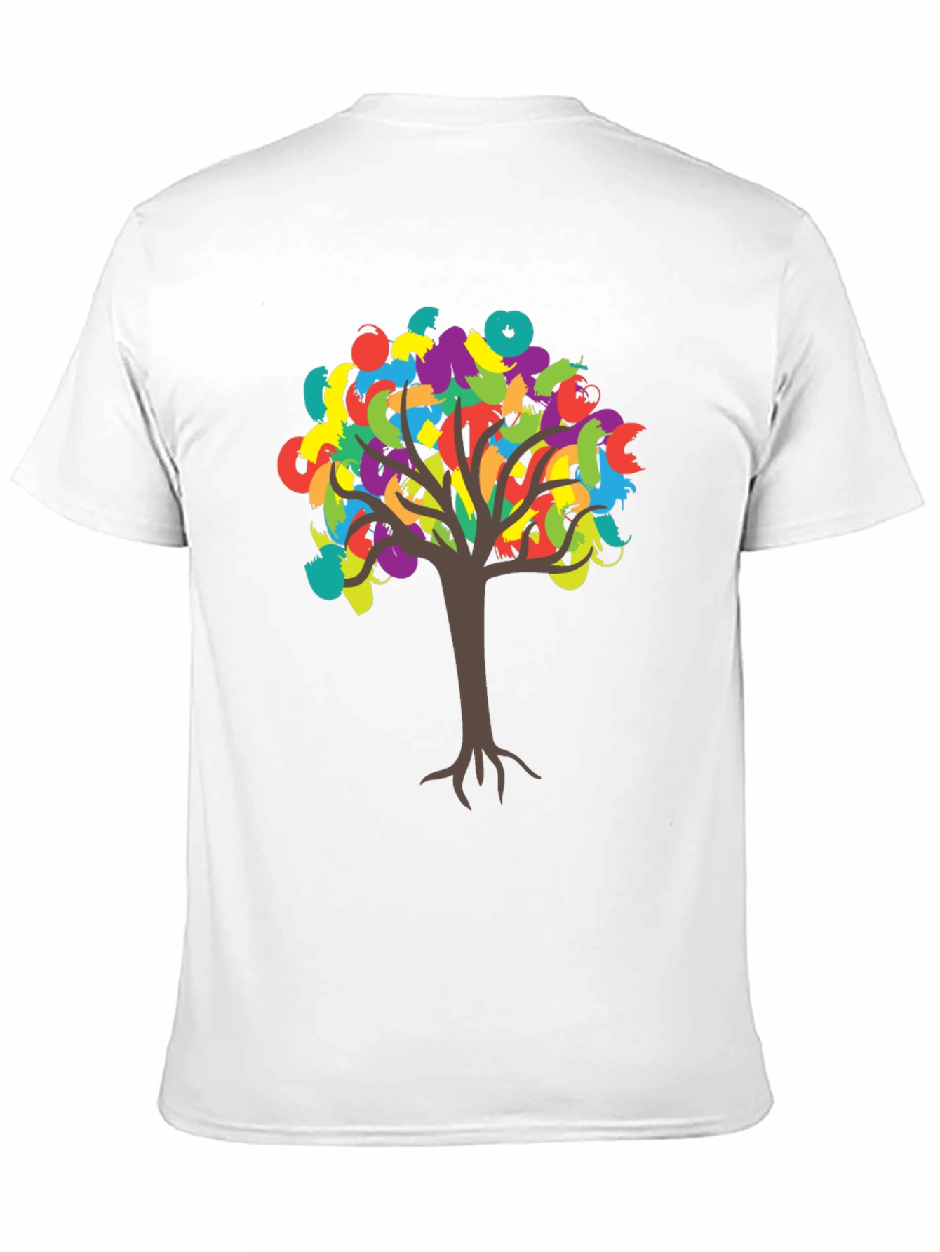 Colorful Tree Graphic T-Shirt