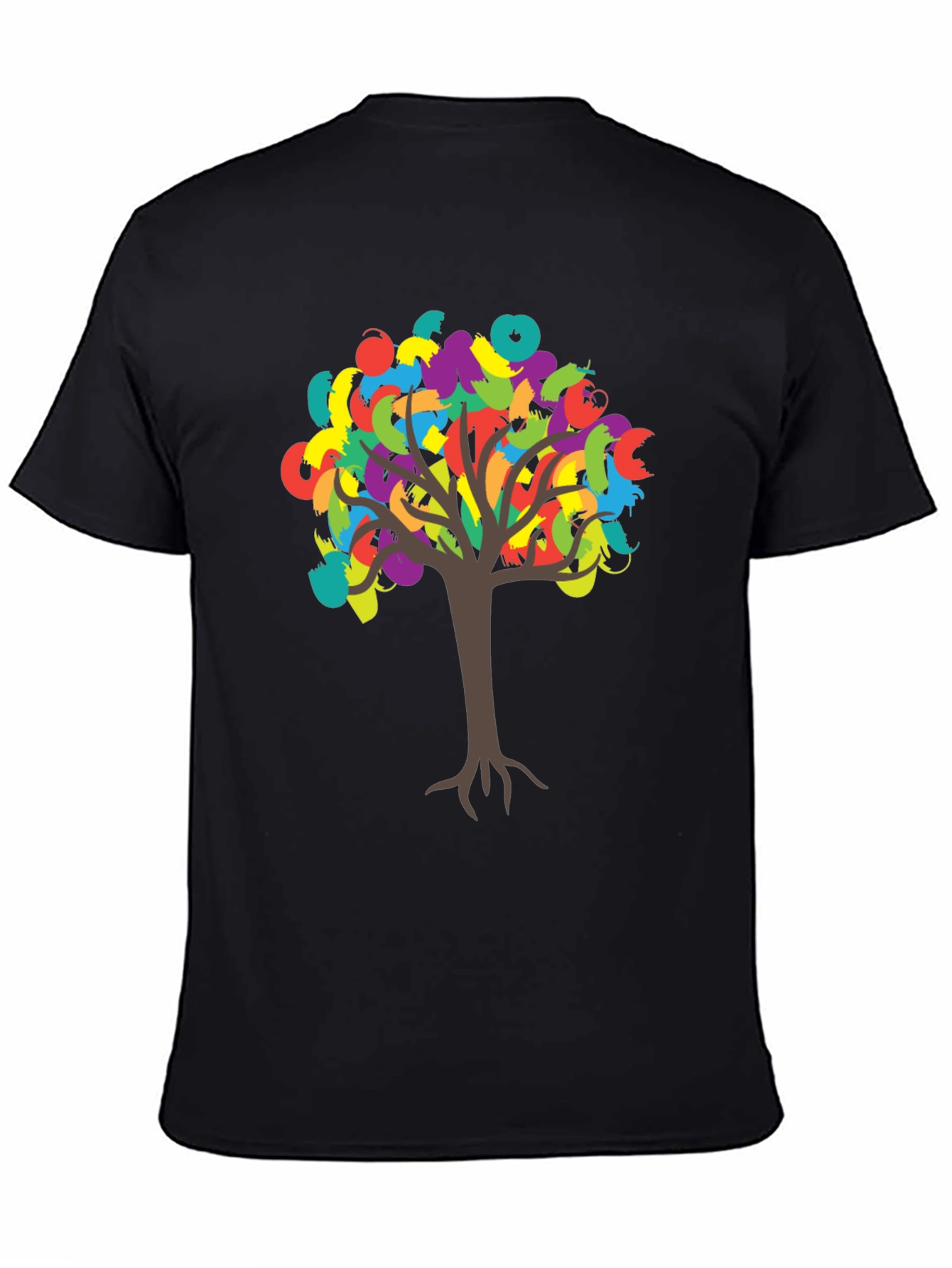 Colorful Tree Graphic T-Shirt