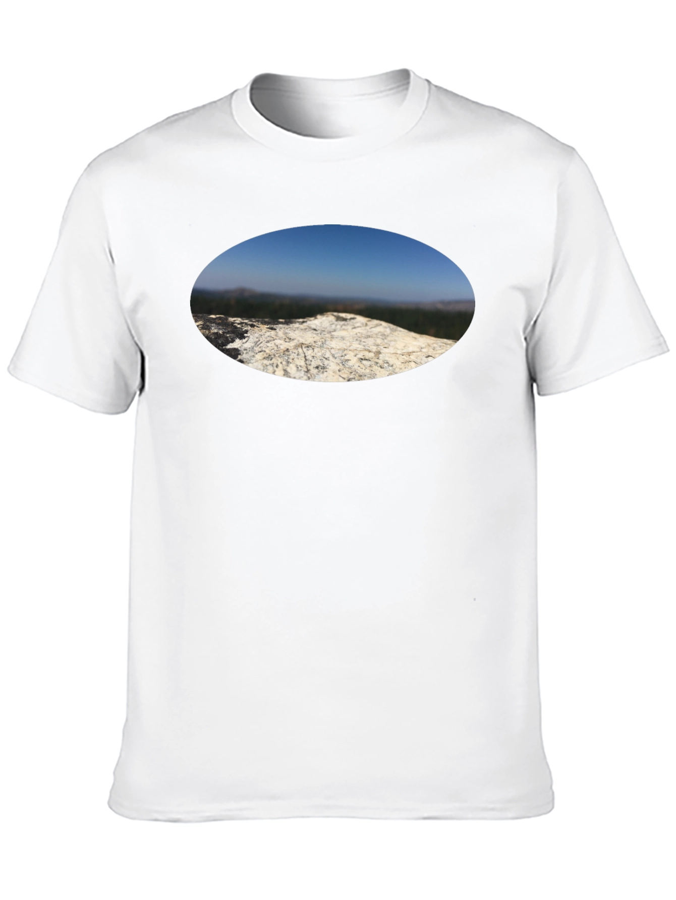 Nature View T-Shirt - Black Cotton Tee