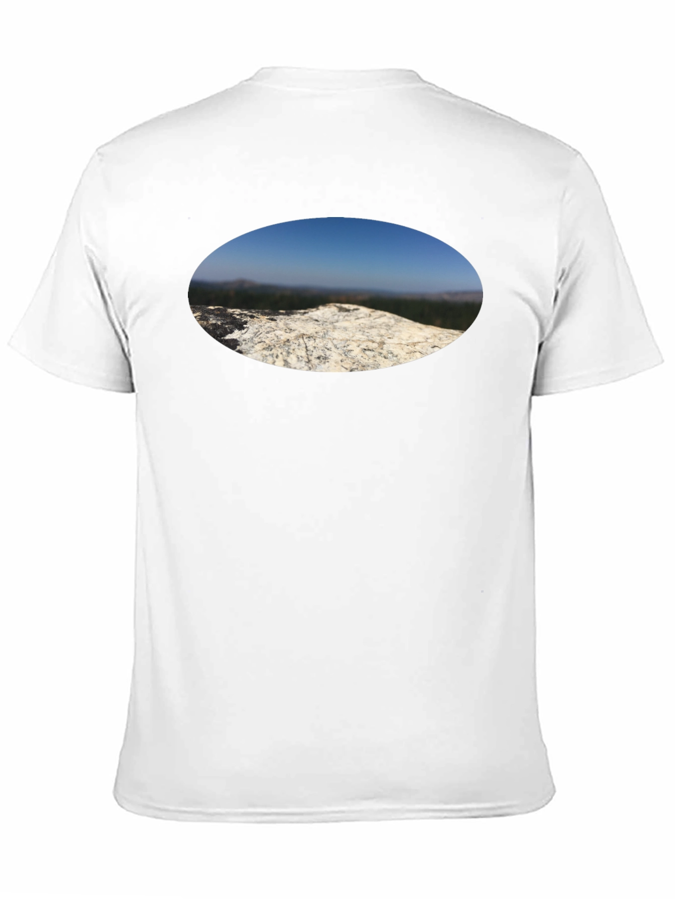 Nature View T-Shirt - Black Cotton Tee
