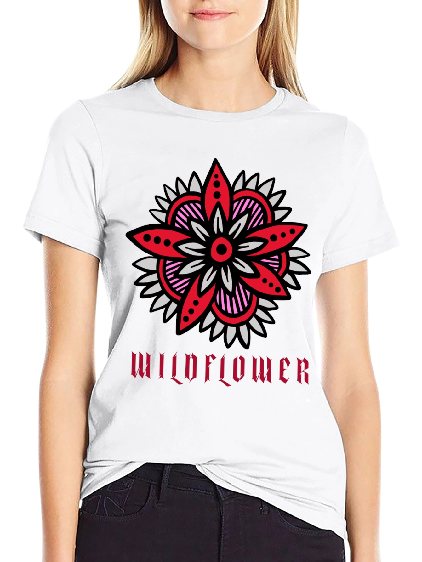 Wildflower Graphic Tee - Stylish Unisex Cotton T-Shirt