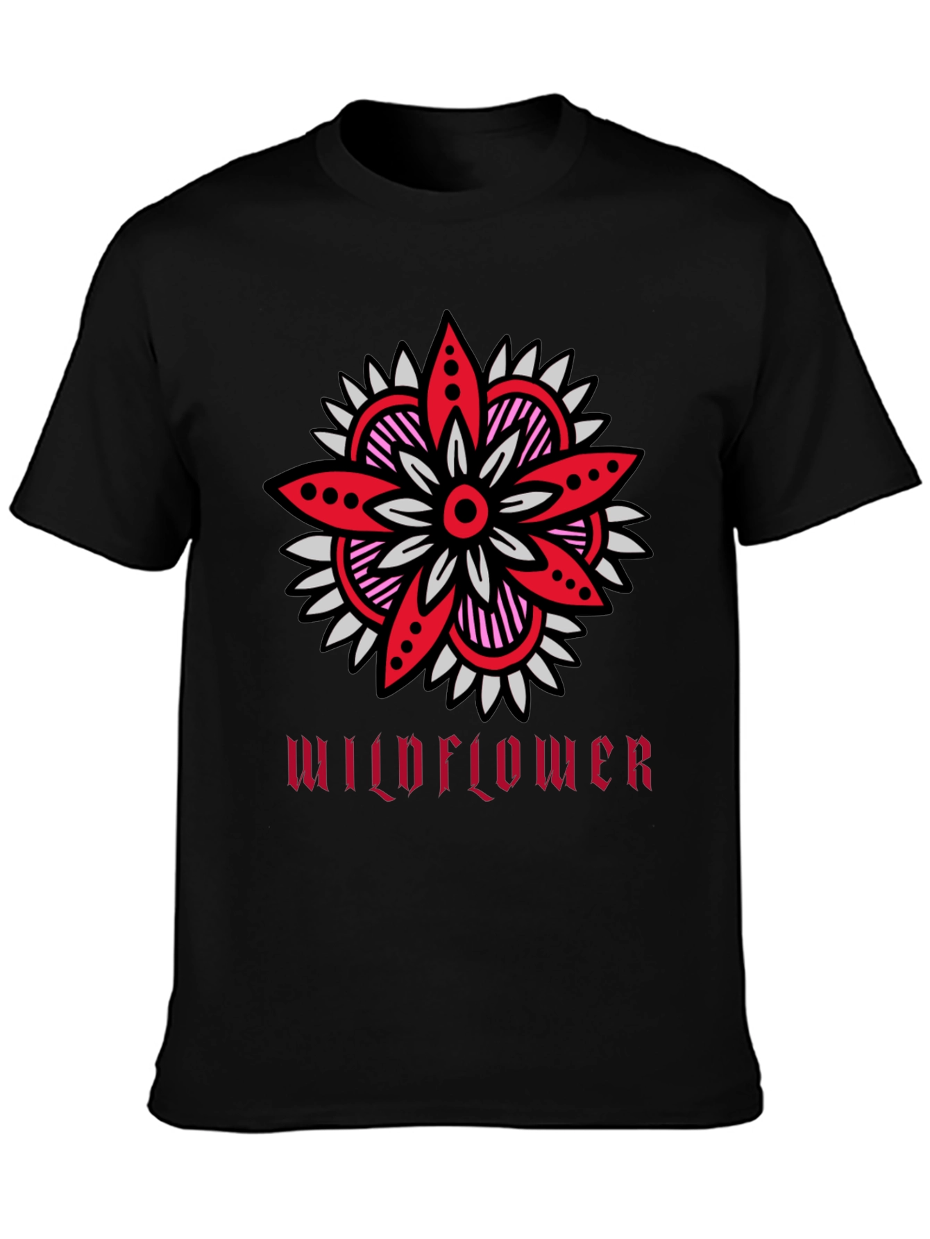 Wildflower Graphic Tee - Stylish Unisex Cotton T-Shirt