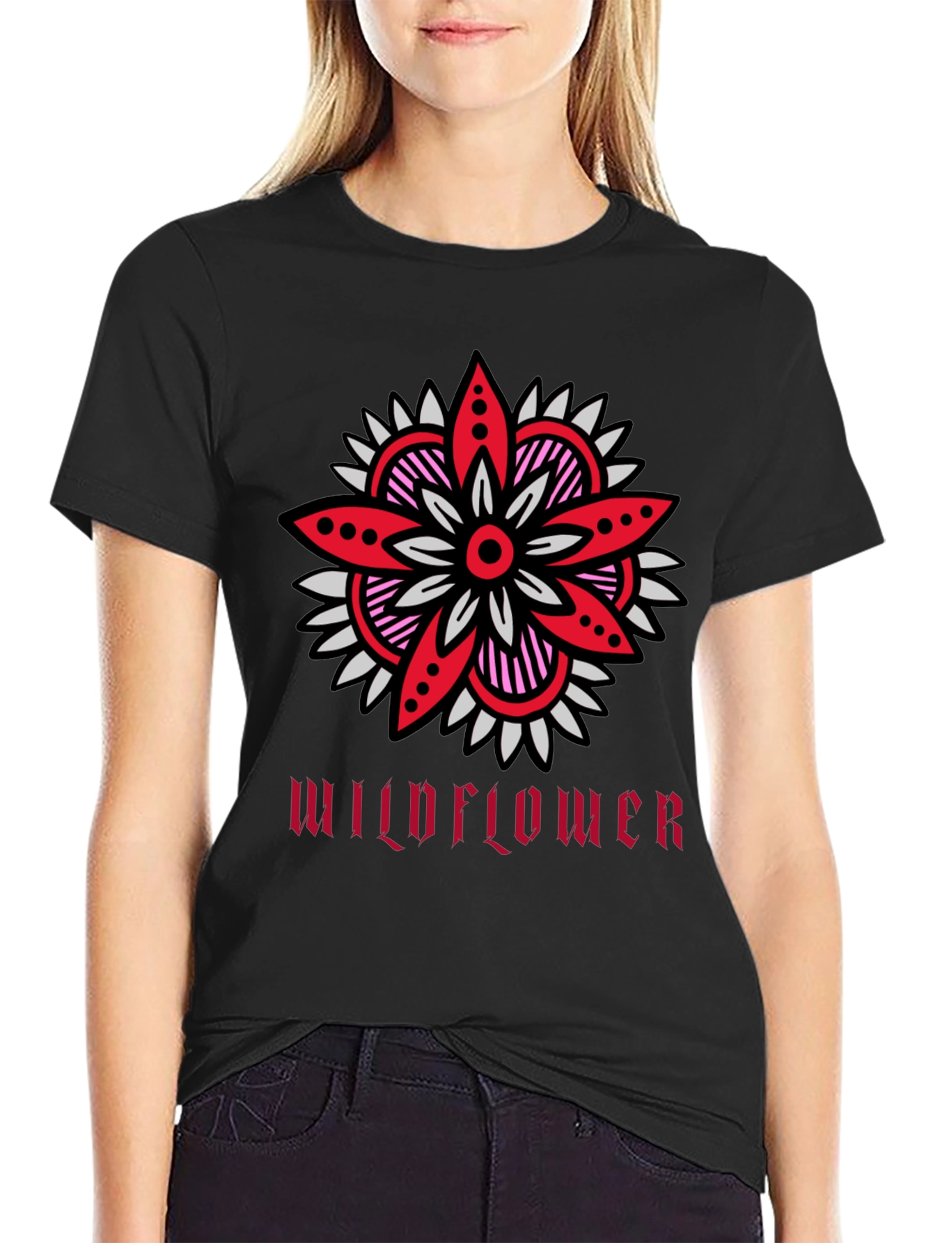 Wildflower Graphic Tee - Stylish Unisex Cotton T-Shirt