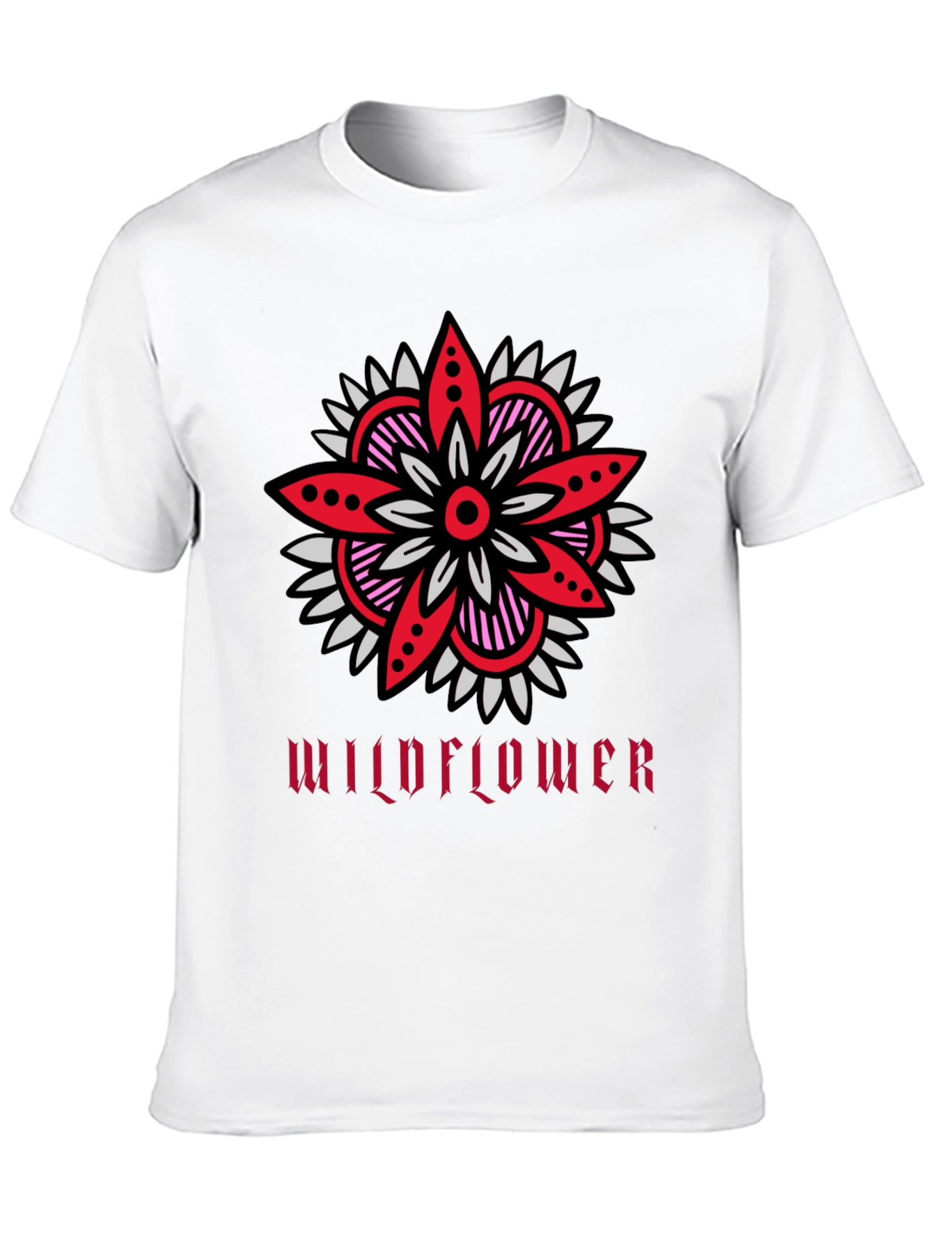 Wildflower Graphic Tee - Stylish Unisex Cotton T-Shirt