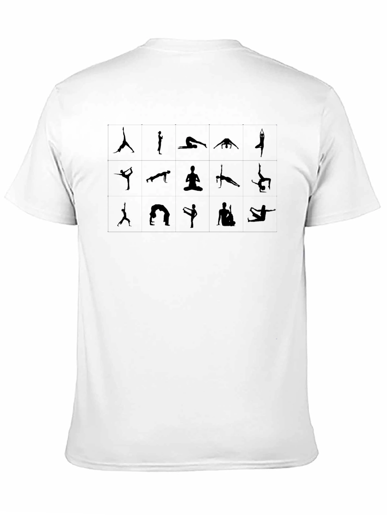 Yoga Pose Graphic Tee - Mens Black T-Shirt