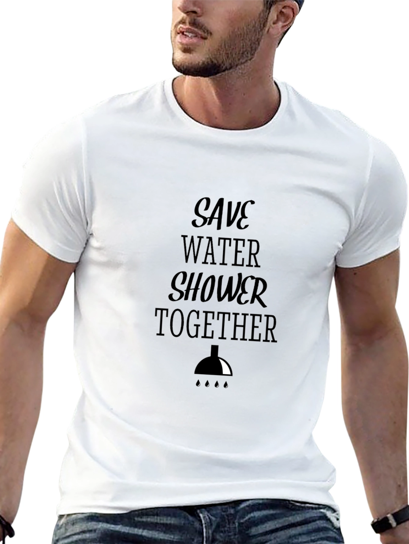 Save Water Shower Together Graphic Tee