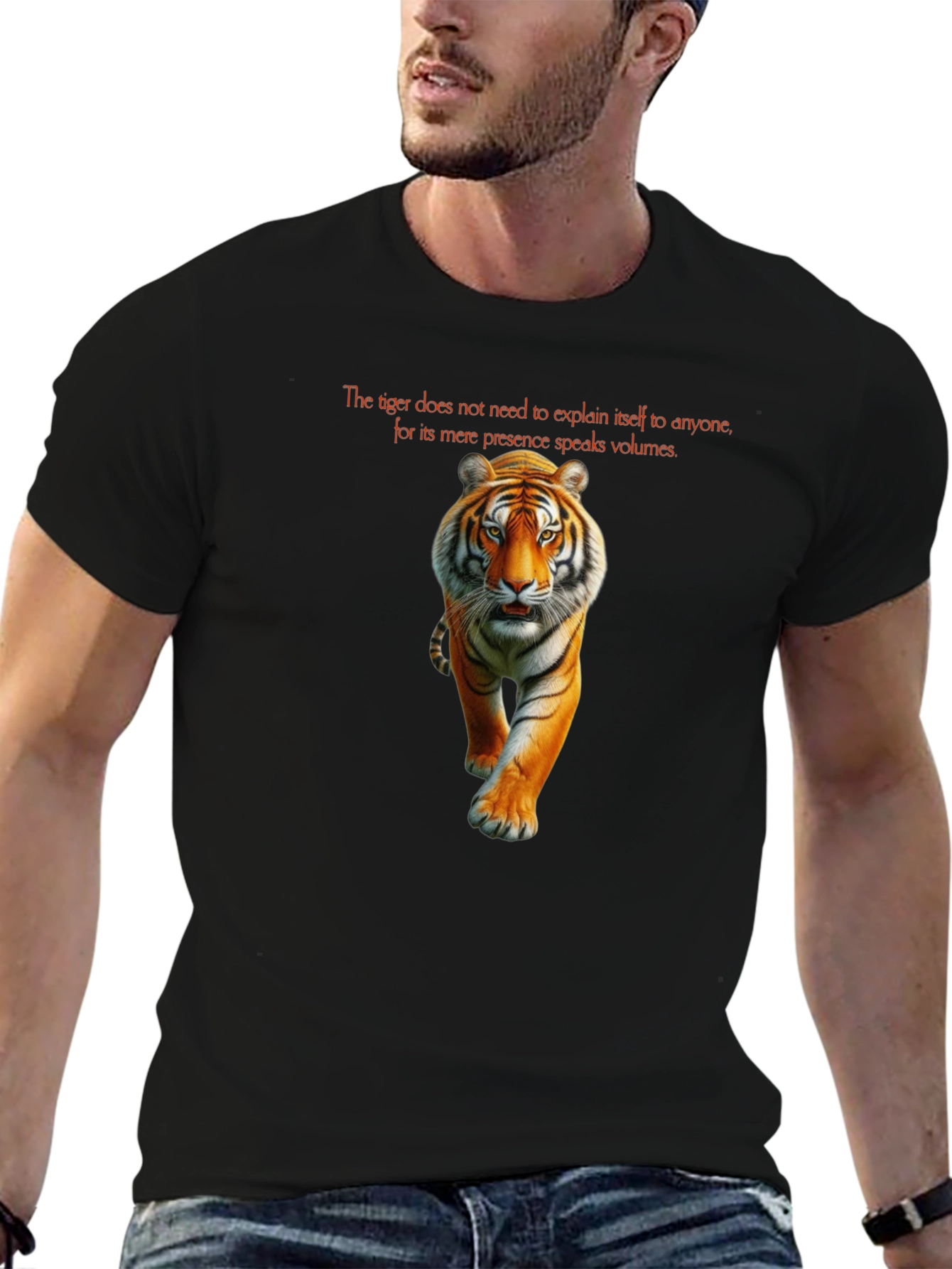 Tiger Graphic T-Shirt - Powerful Statement Tee