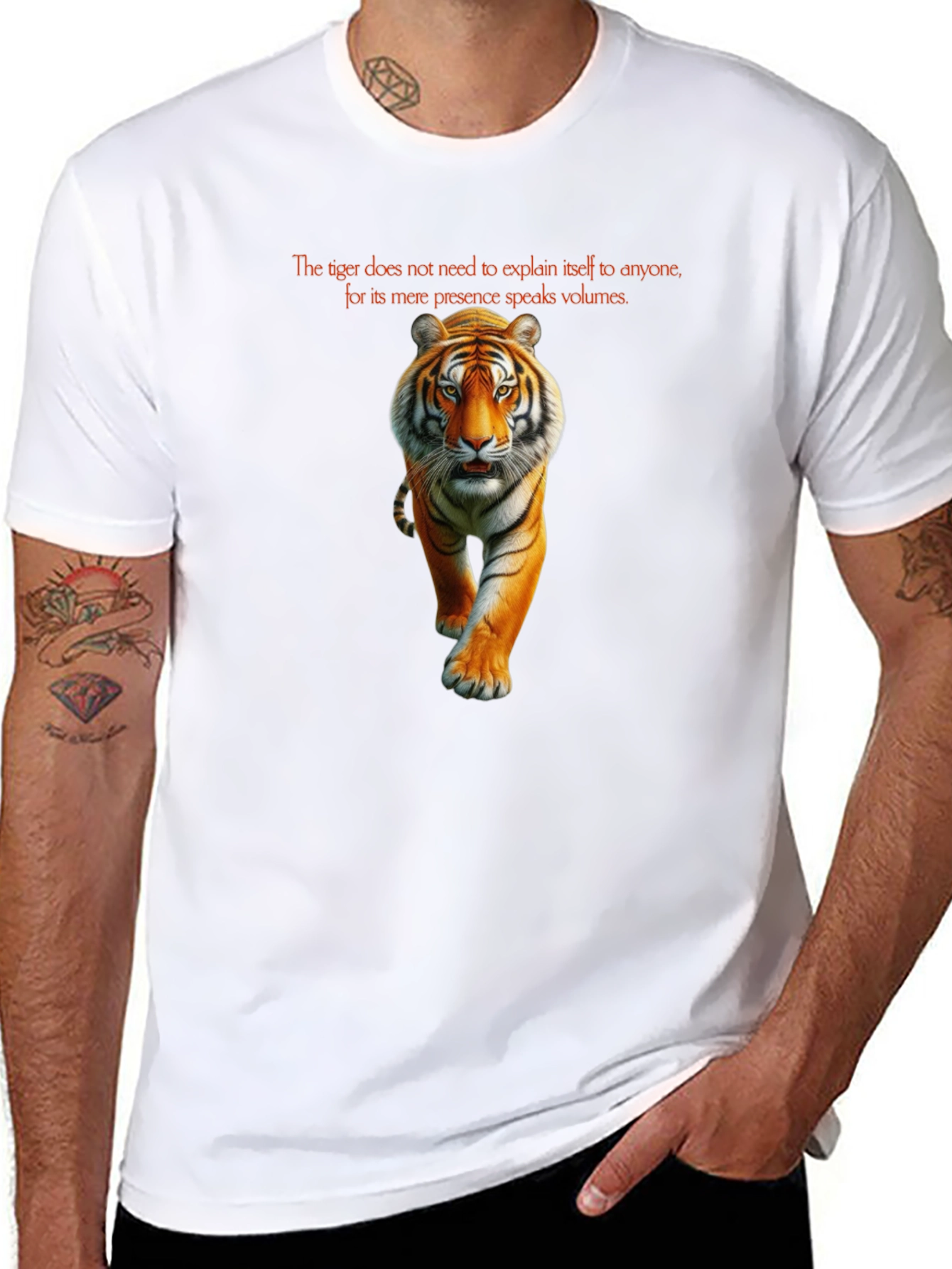 Tiger Graphic T-Shirt - Powerful Statement Tee