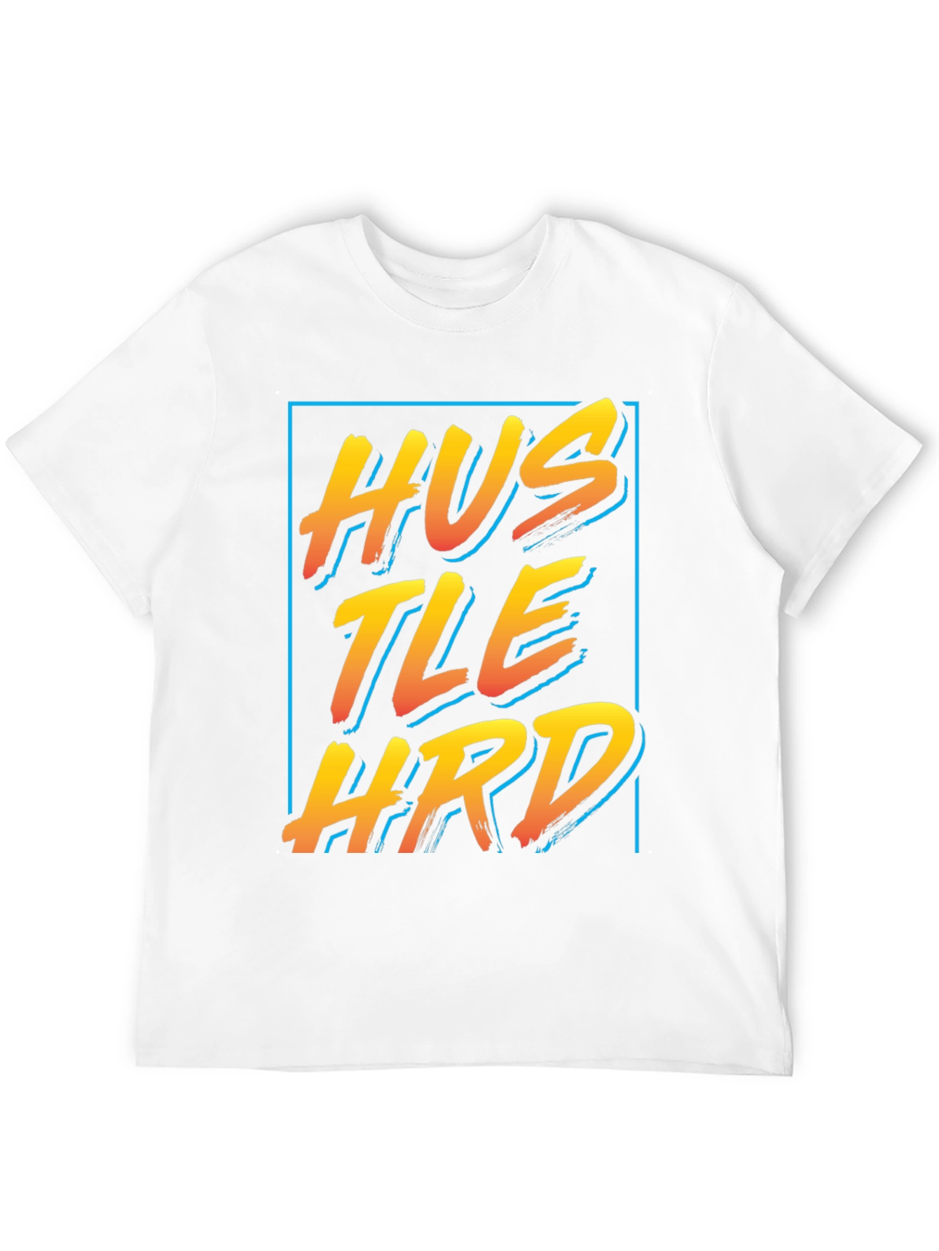Hustle Hard Graphic Tee - Black Crew Neck Shirt