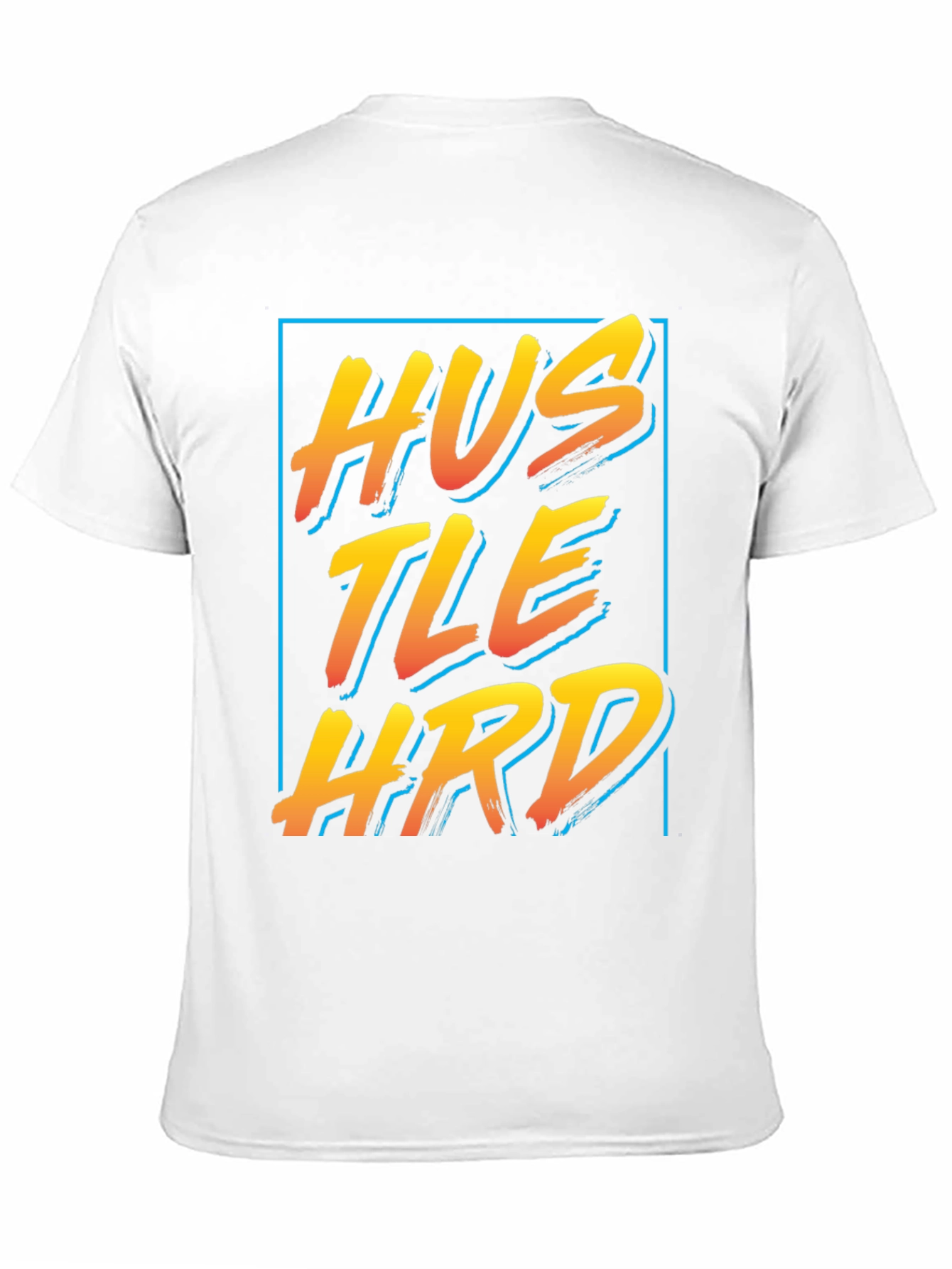 Hustle Hard Graphic Tee - Black Crew Neck Shirt