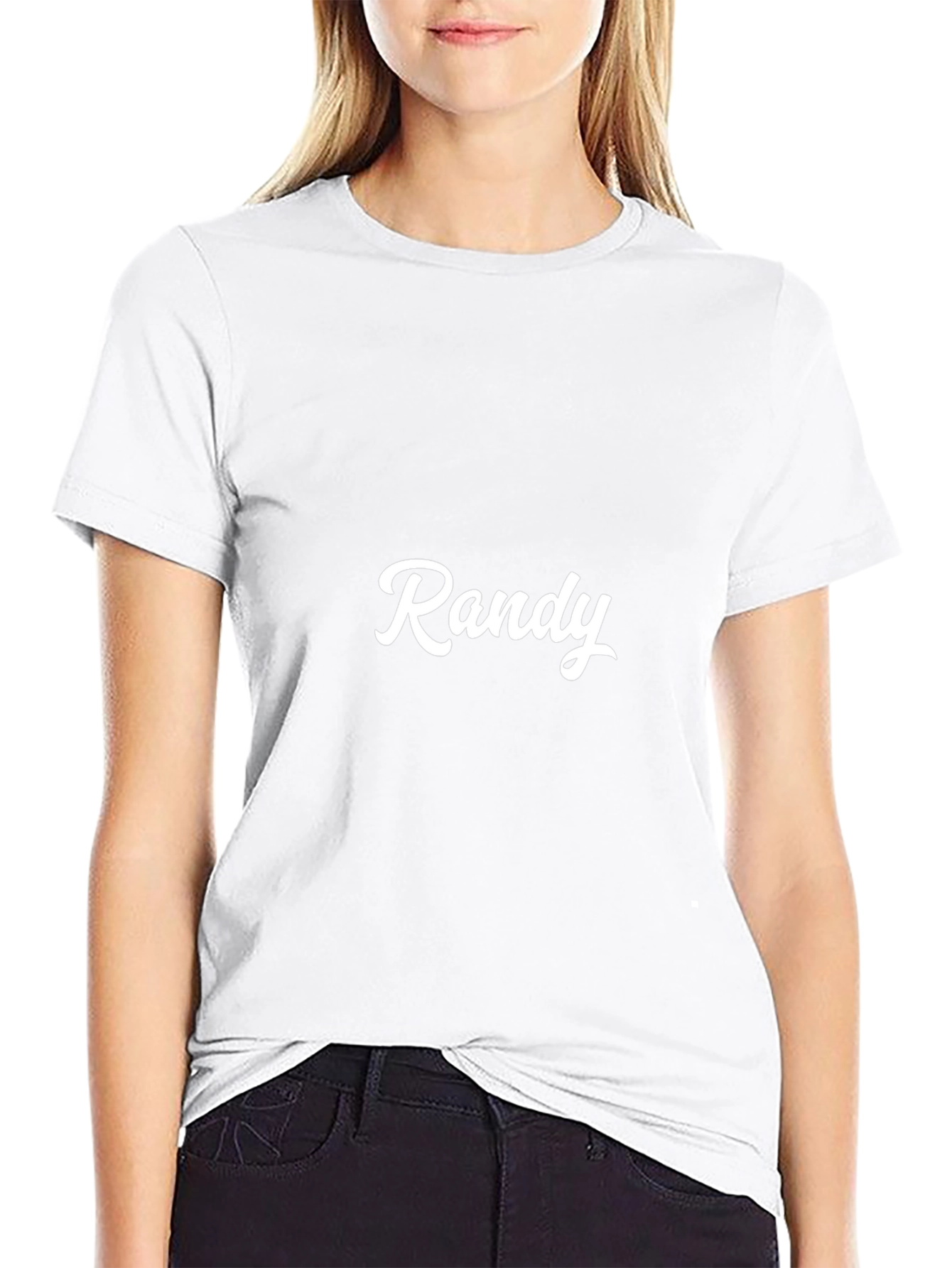 Personalized Randy Black T-Shirt - Custom Name Tee