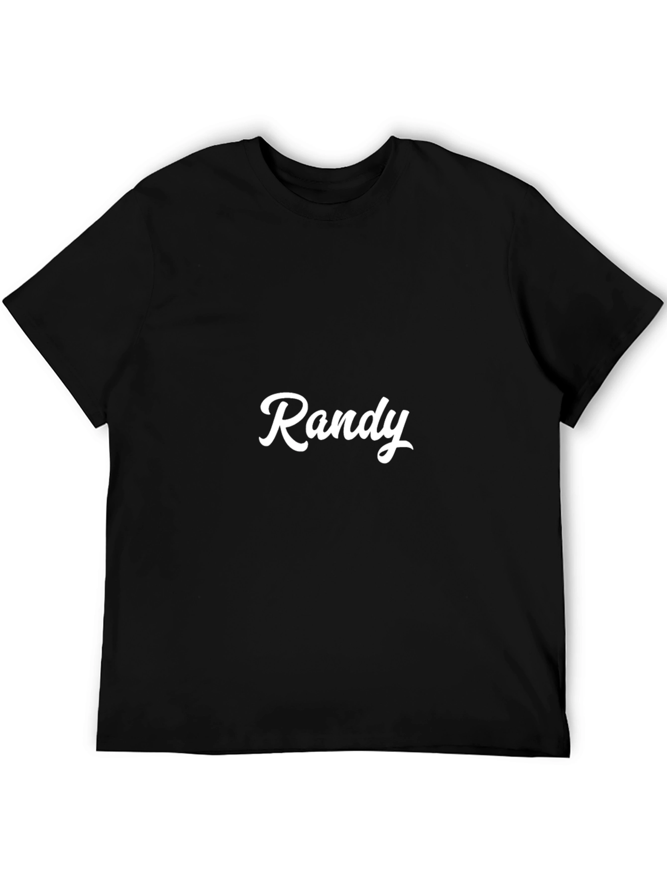 Personalized Randy Black T-Shirt - Custom Name Tee