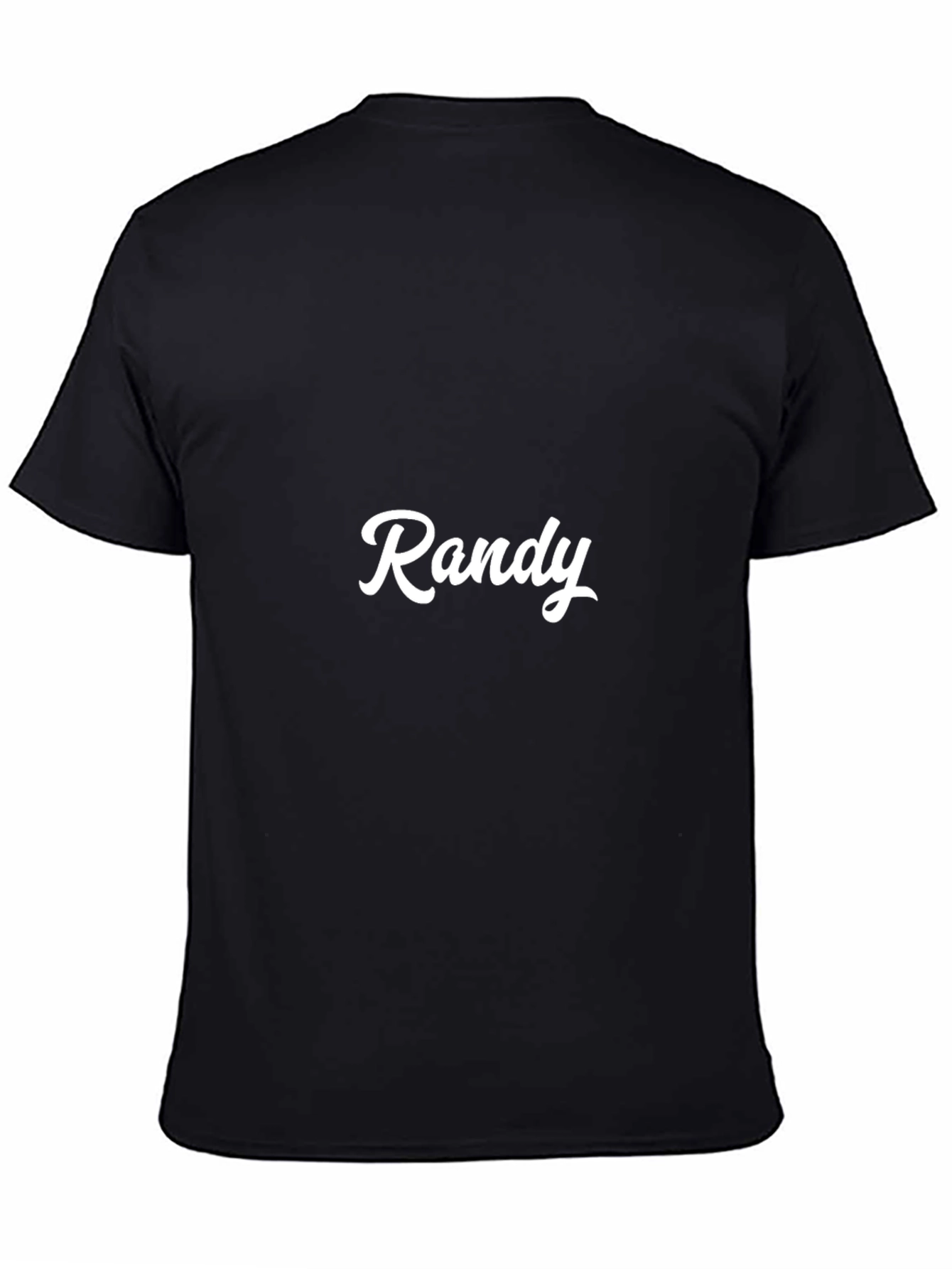 Personalized Randy Black T-Shirt - Custom Name Tee