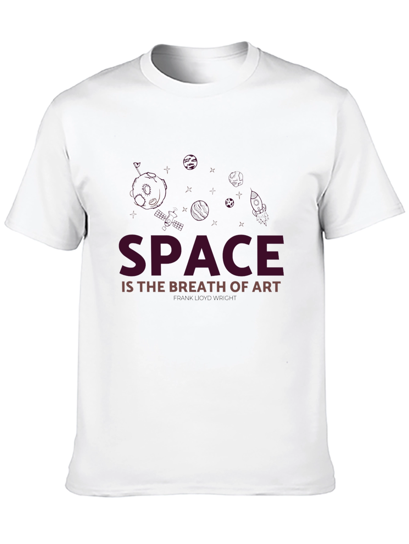 Space is the Breath of Art Black T-Shirt
