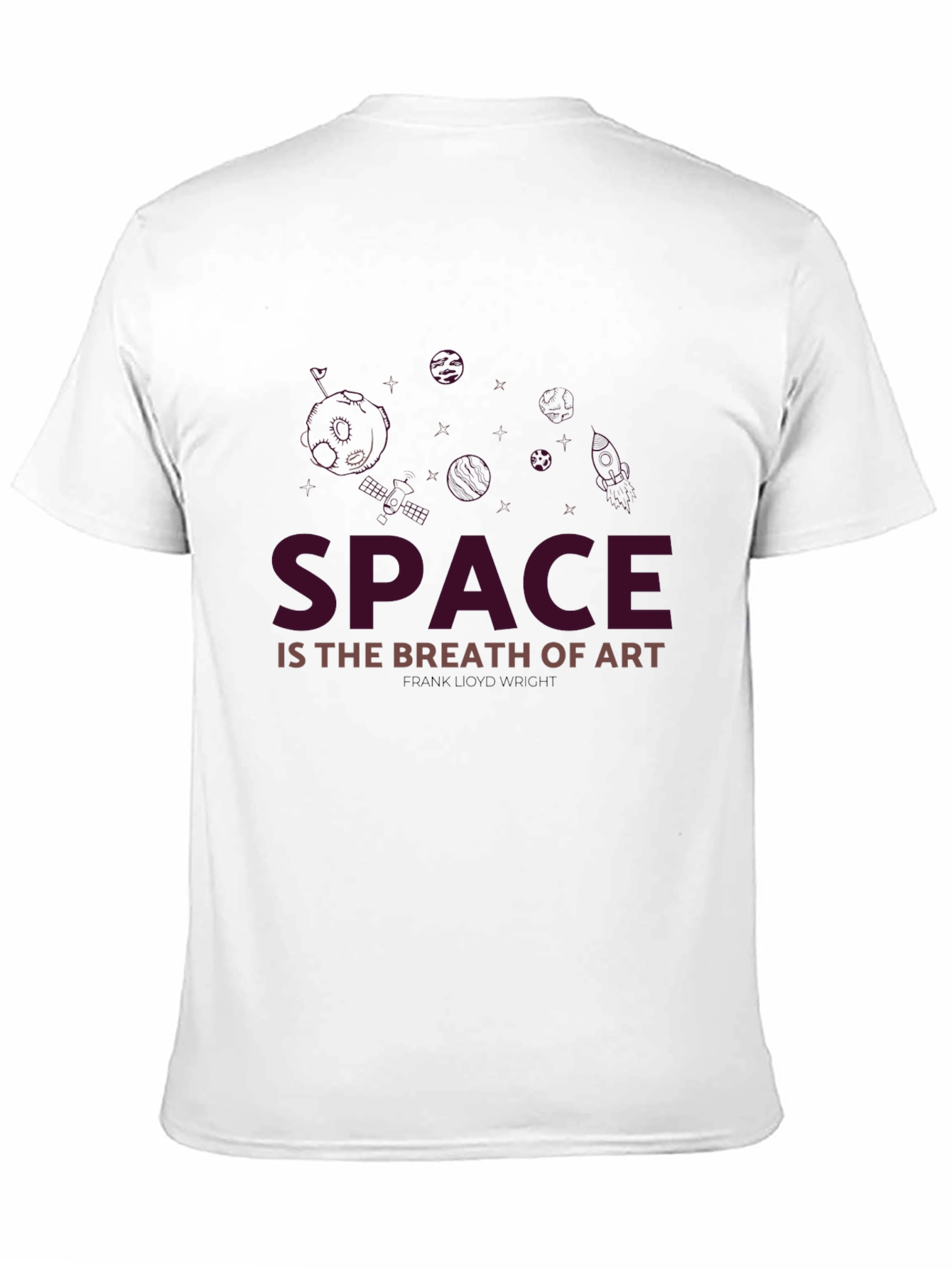 Space is the Breath of Art Black T-Shirt