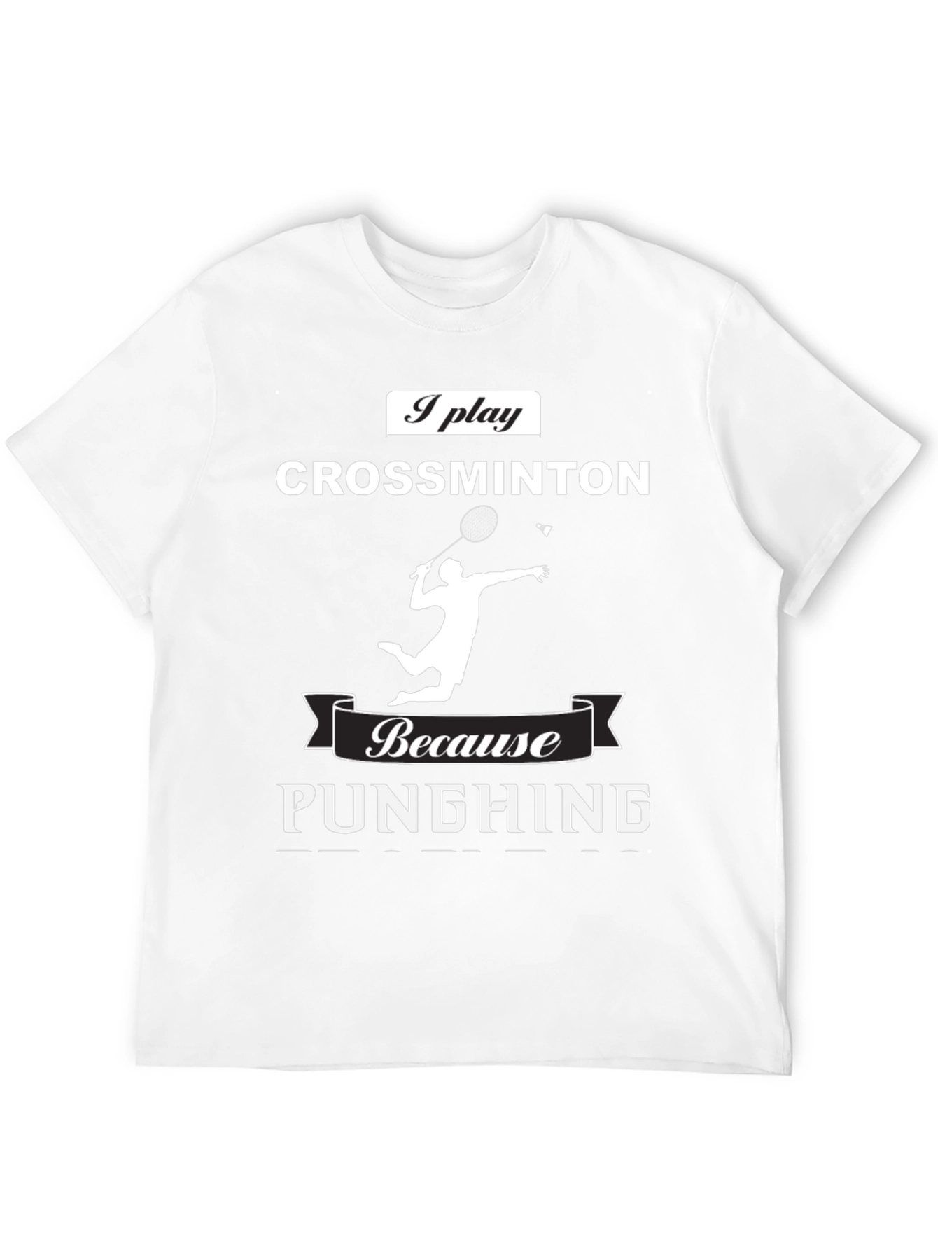 Crossminton Player T-Shirt - Punching Funny Sport Tee
