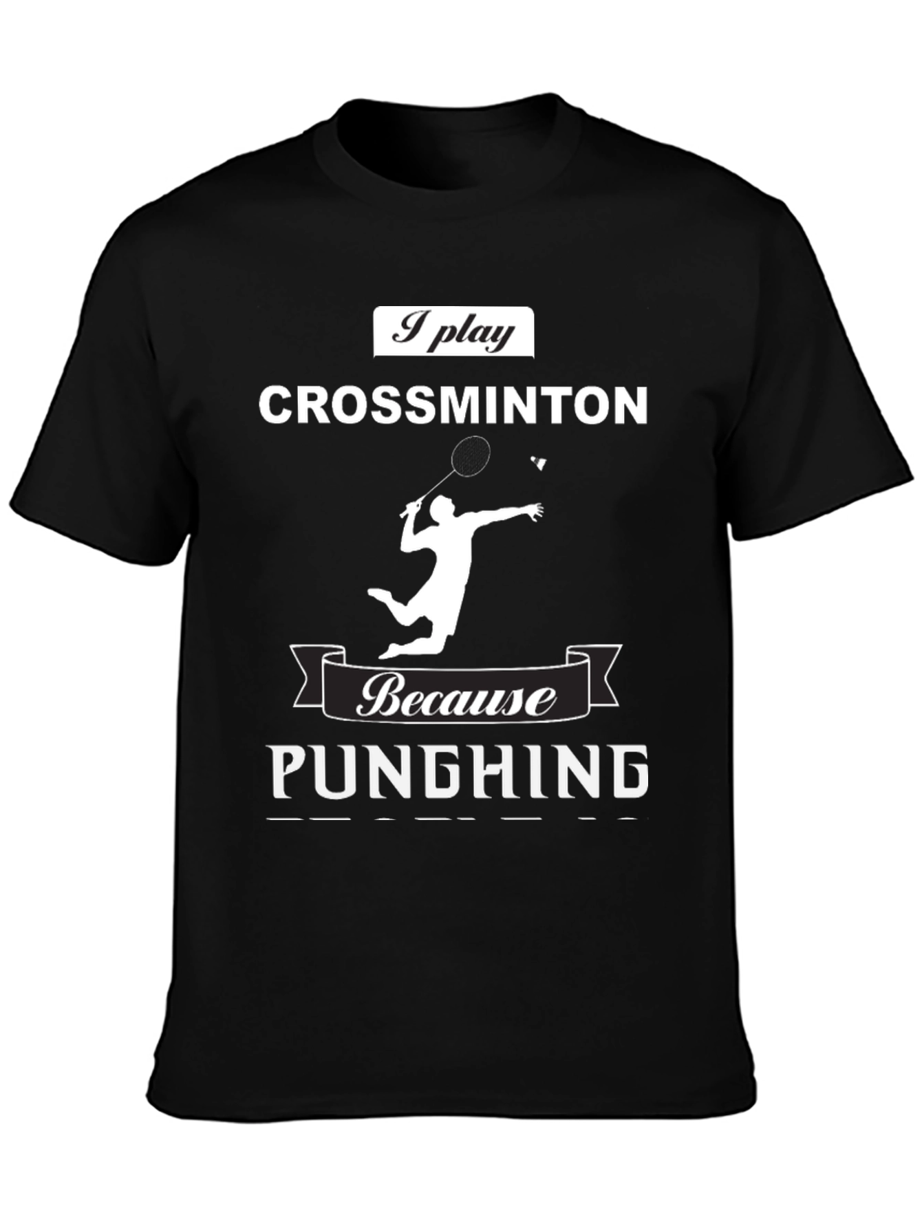 Crossminton Player T-Shirt - Punching Funny Sport Tee