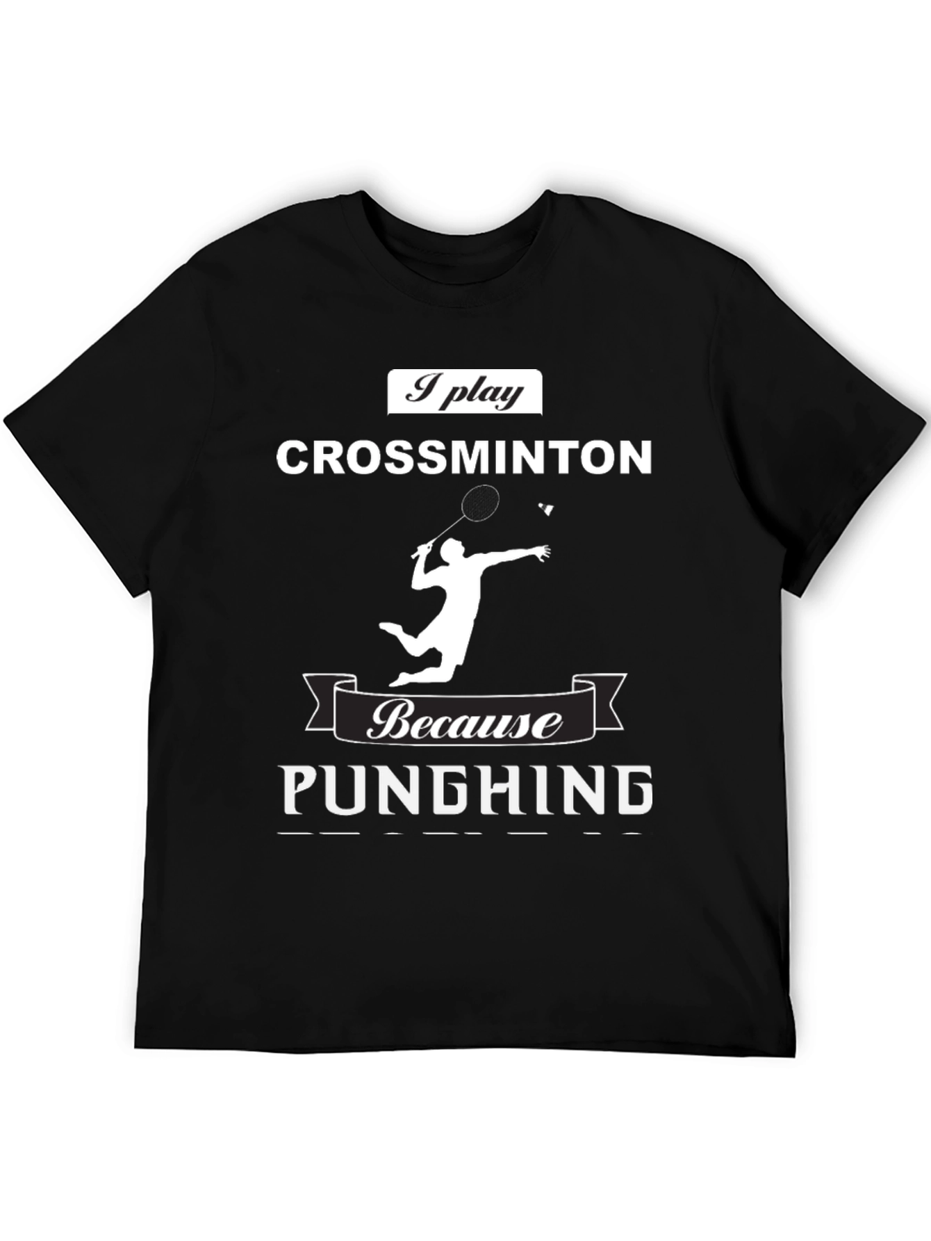 Crossminton Player T-Shirt - Punching Funny Sport Tee