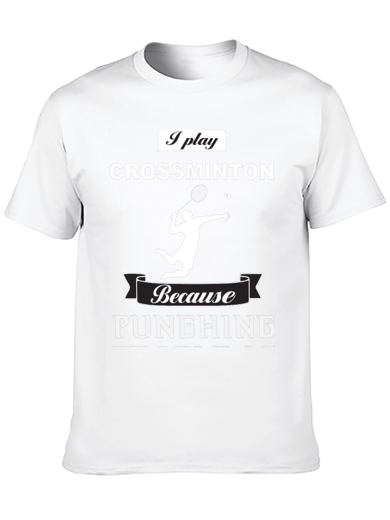 Crossminton Player T-Shirt - Punching Funny Sport Tee