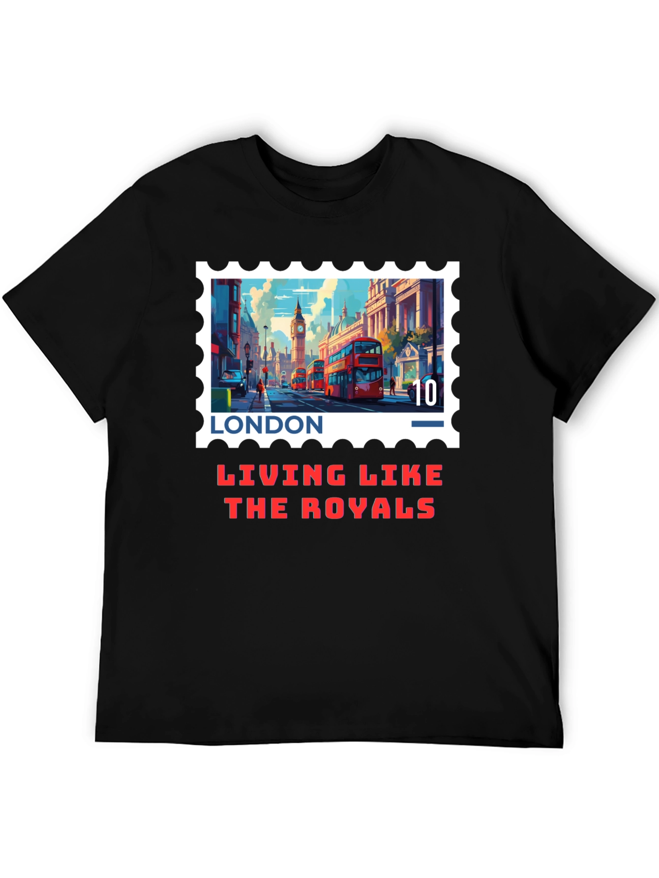 London Stamp T-Shirt - Living Like The Royals
