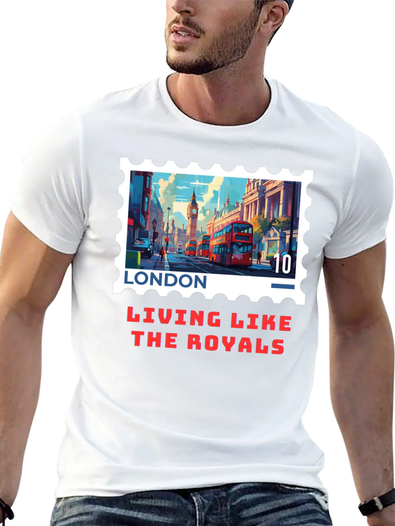 London Stamp T-Shirt - Living Like The Royals