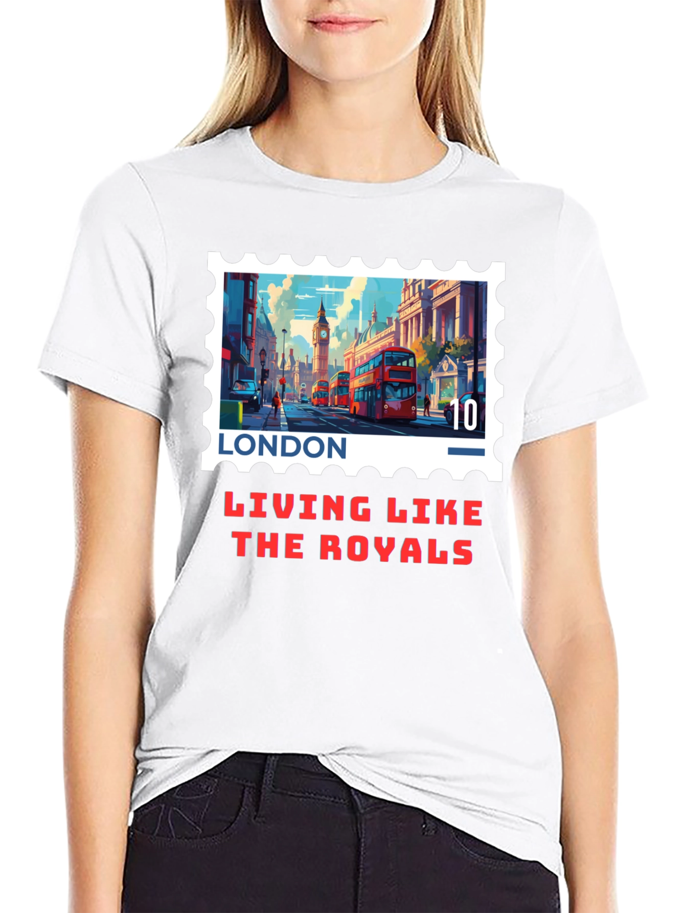 London Stamp T-Shirt - Living Like The Royals