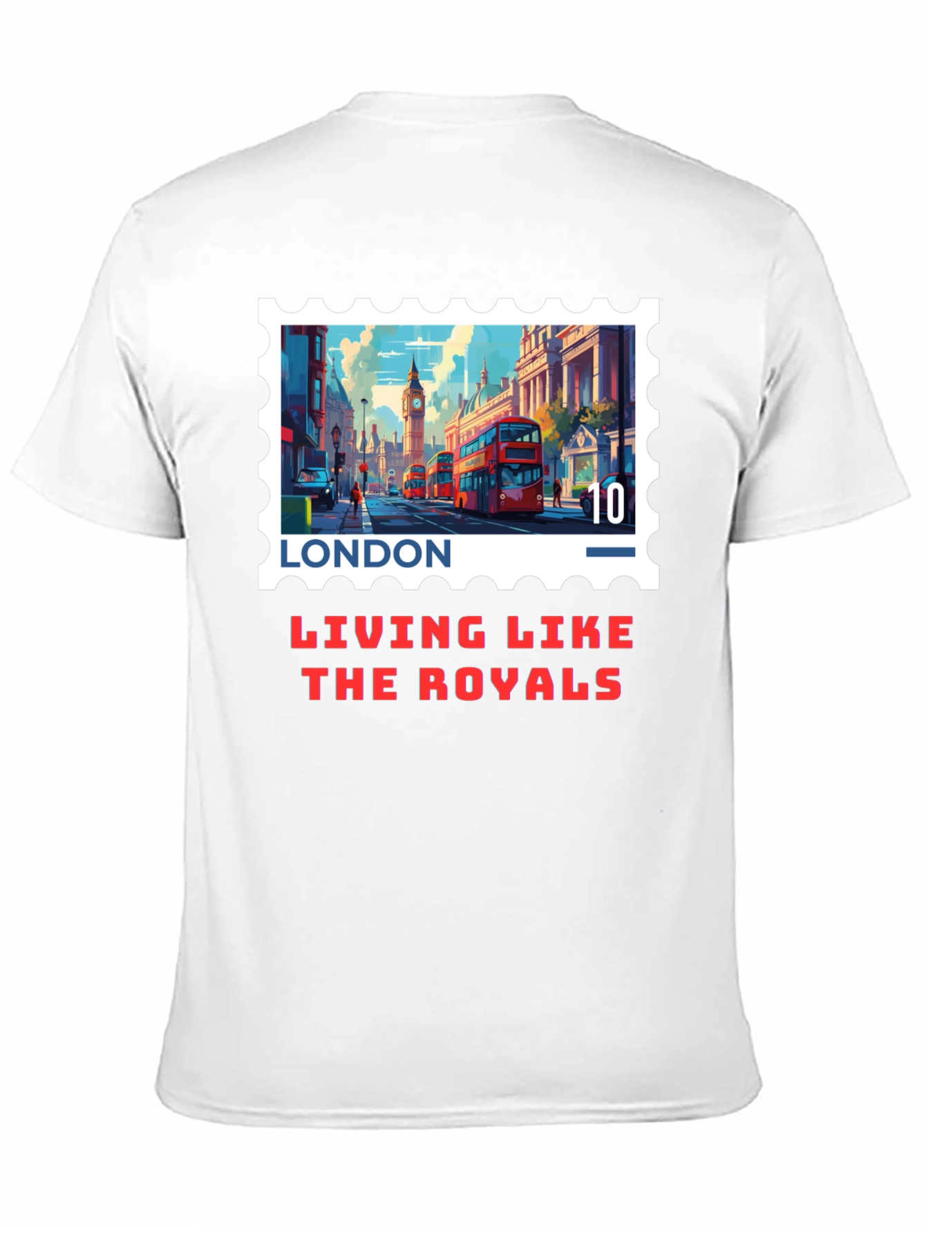 London Stamp T-Shirt - Living Like The Royals