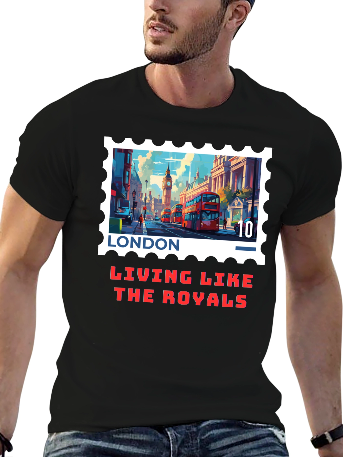 London Stamp T-Shirt - Living Like The Royals