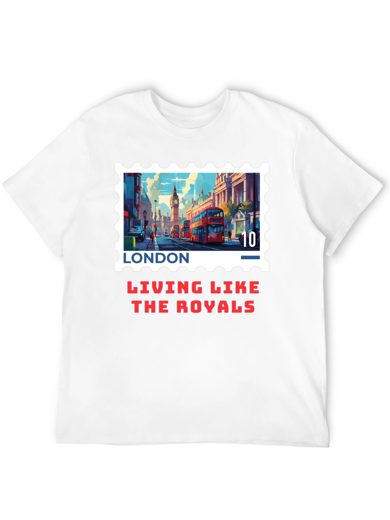 London Stamp T-Shirt - Living Like The Royals