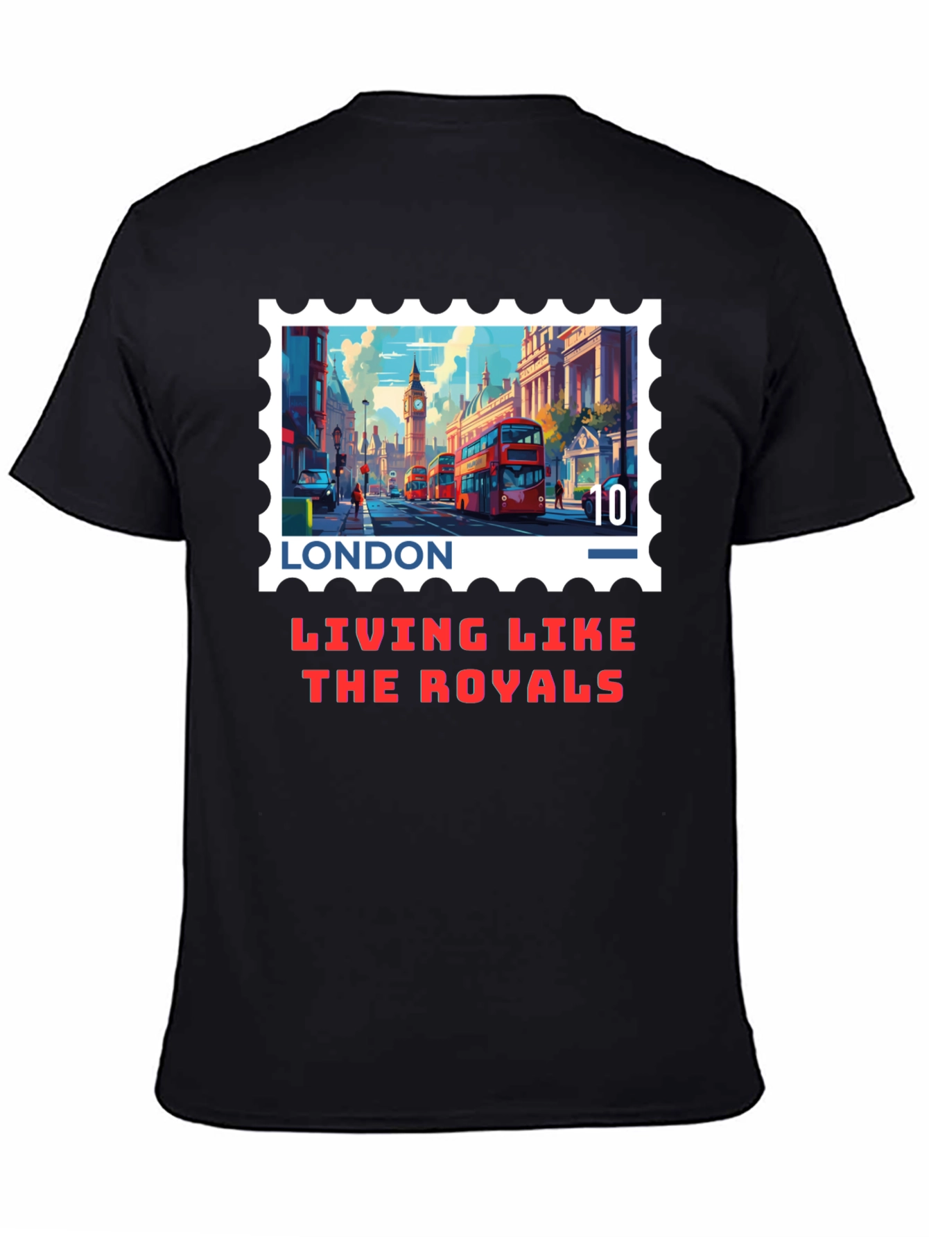 London Stamp T-Shirt - Living Like The Royals