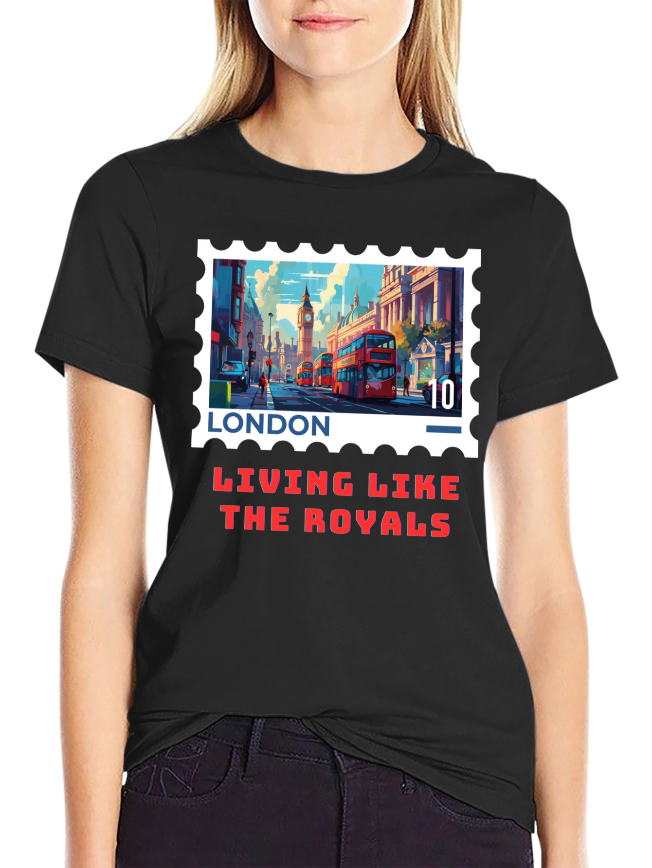 London Stamp T-Shirt - Living Like The Royals