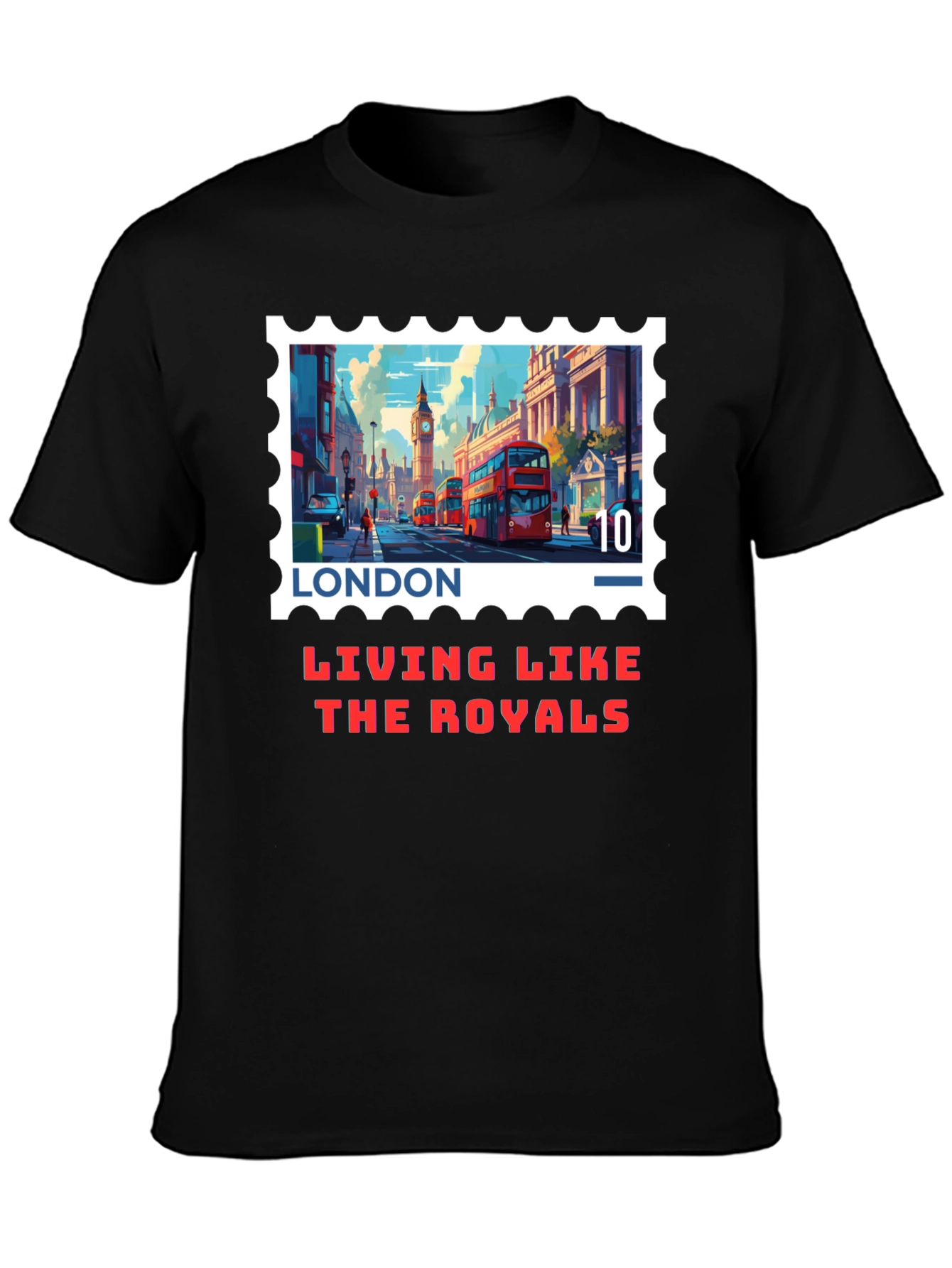 London Stamp T-Shirt - Living Like The Royals