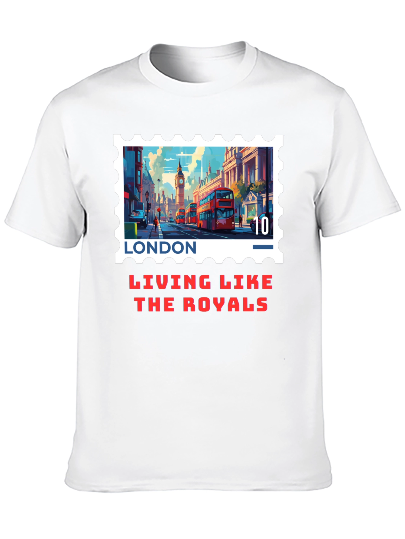 London Stamp T-Shirt - Living Like The Royals