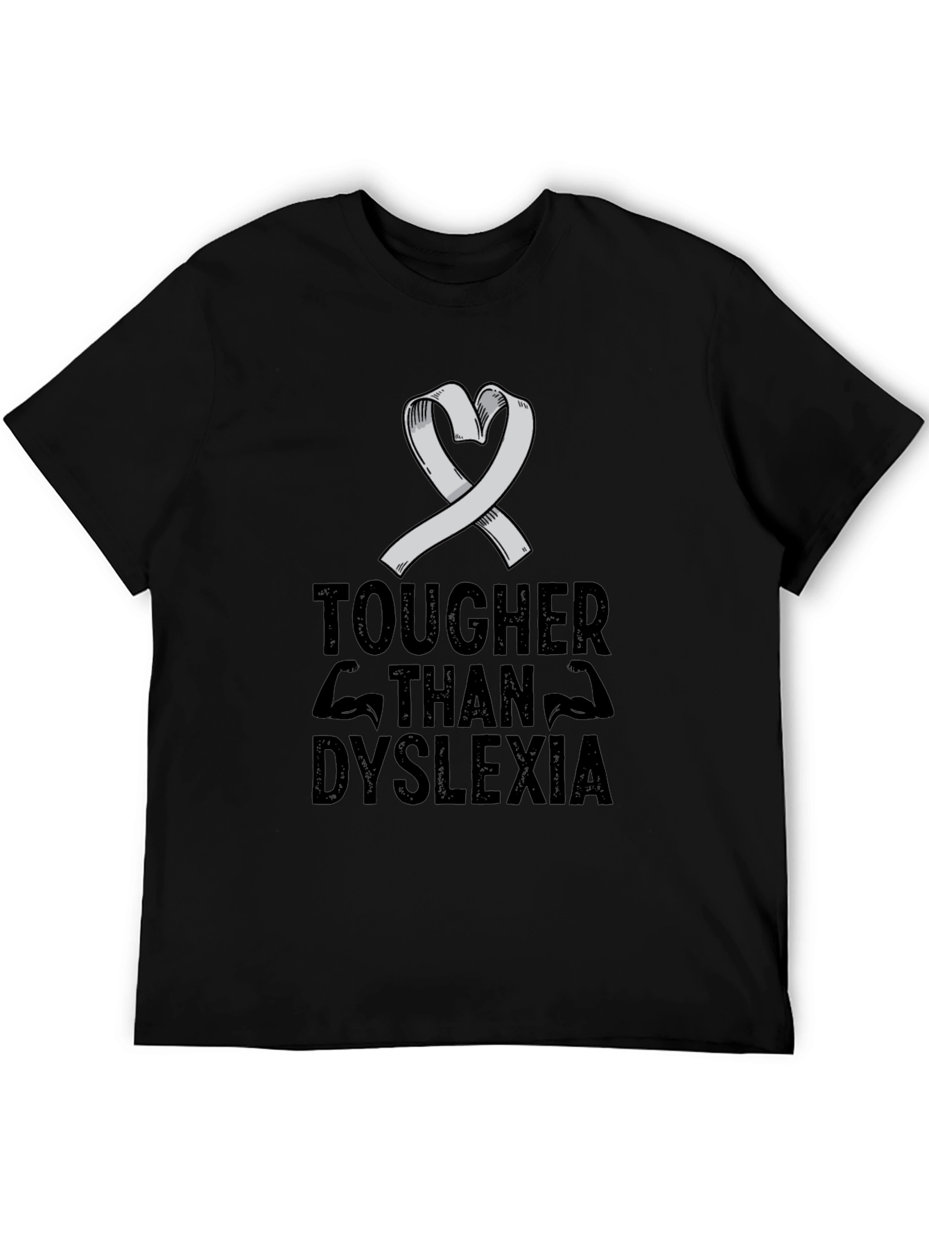 Tougher Than Dyslexia Awareness Ribbon T-Shirt