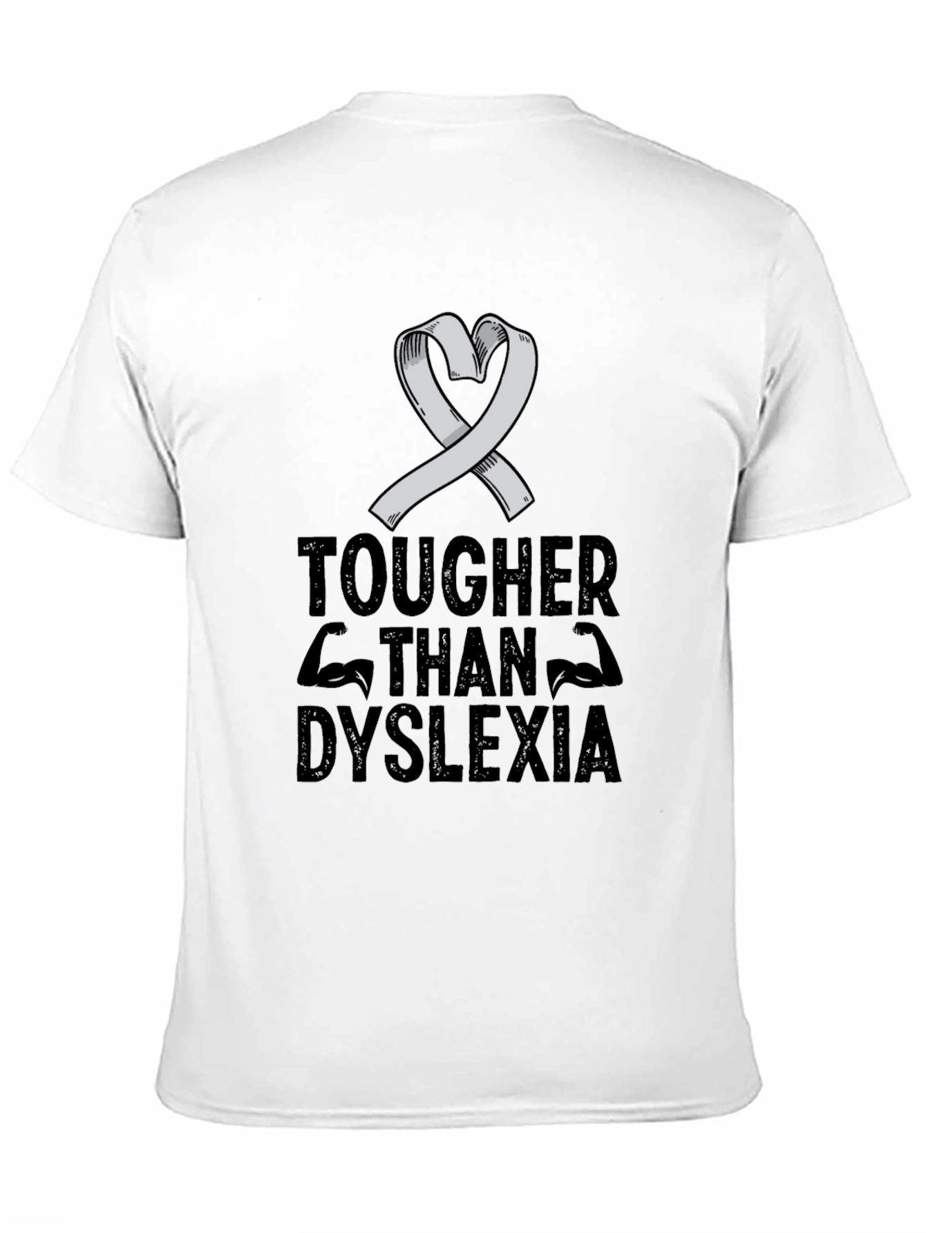 Tougher Than Dyslexia Awareness Ribbon T-Shirt